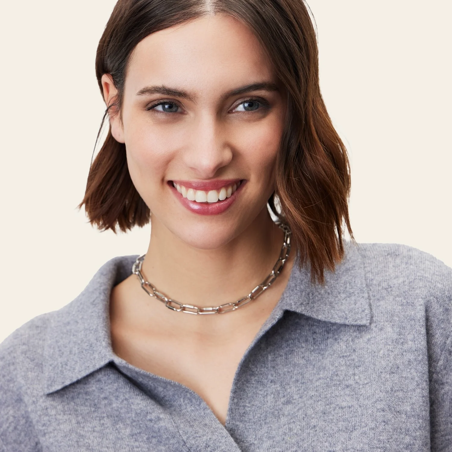 Camila Airy Cashmere Collared Sweater - Image 30