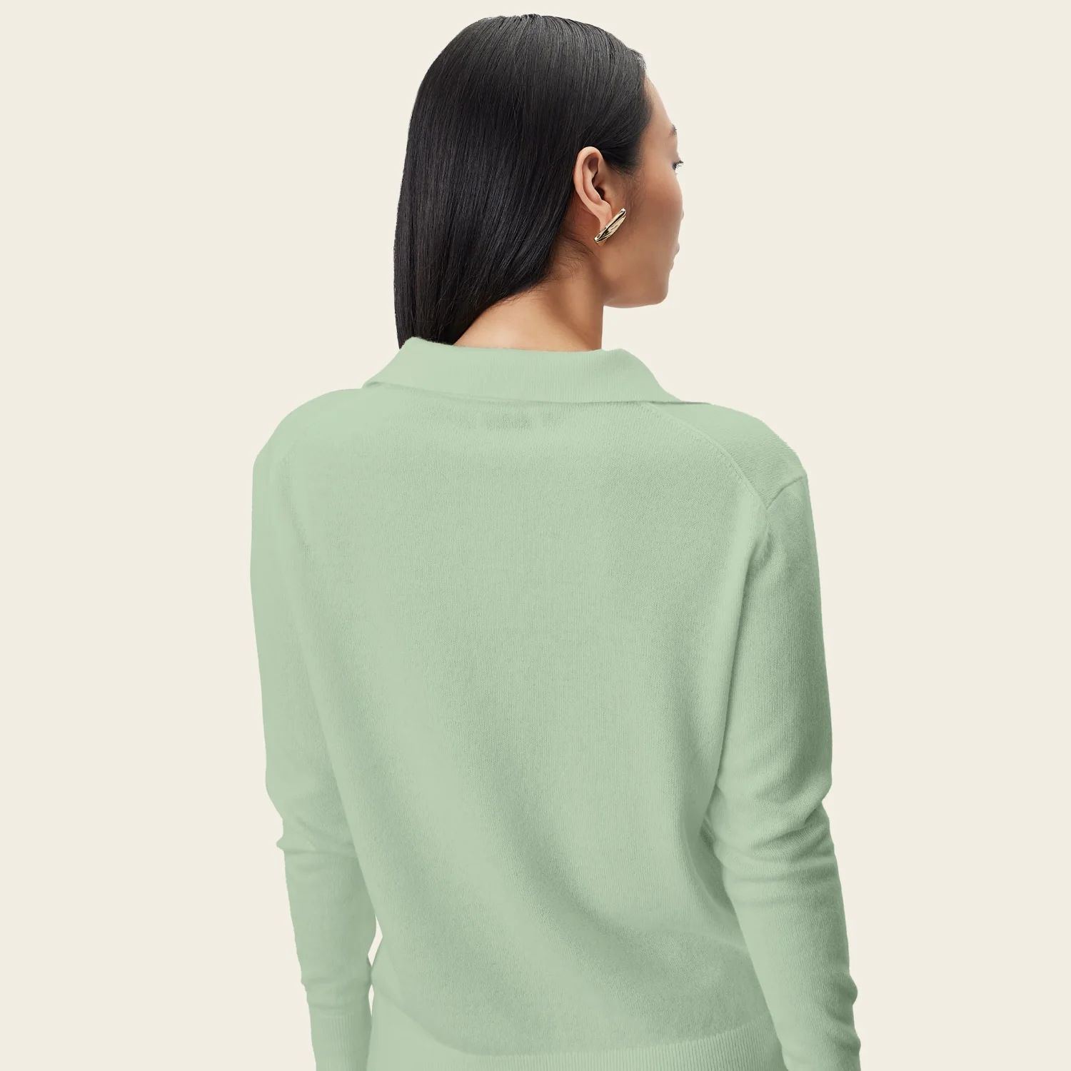 Camila Airy Cashmere Collared Sweater - Image 38