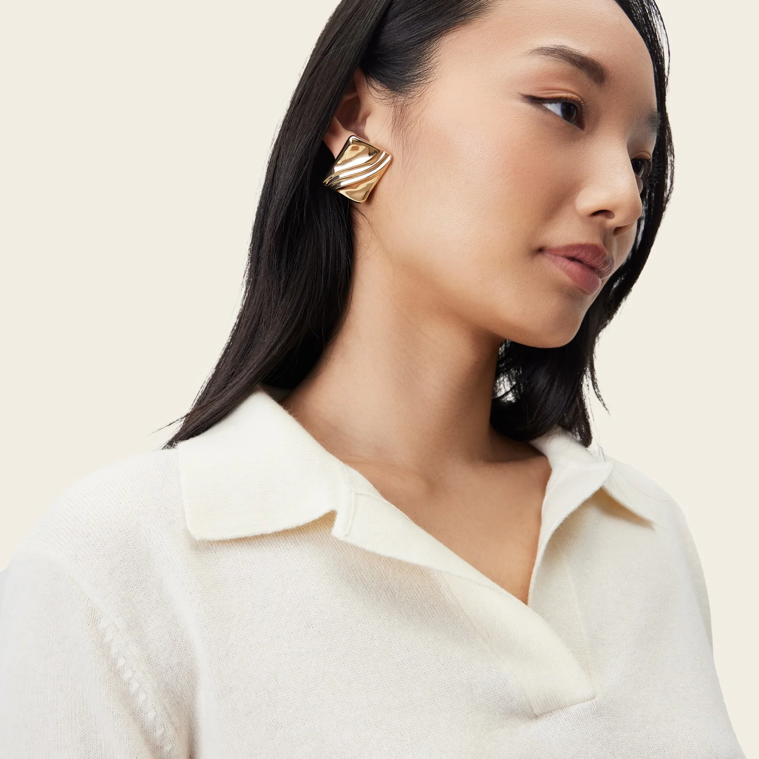 Camila Airy Cashmere Collared Sweater - Image 40