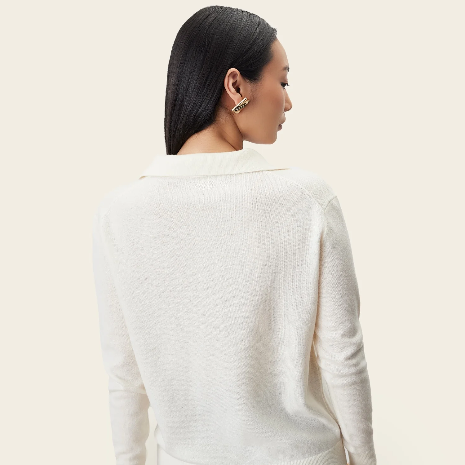 Camila Airy Cashmere Collared Sweater - Image 41