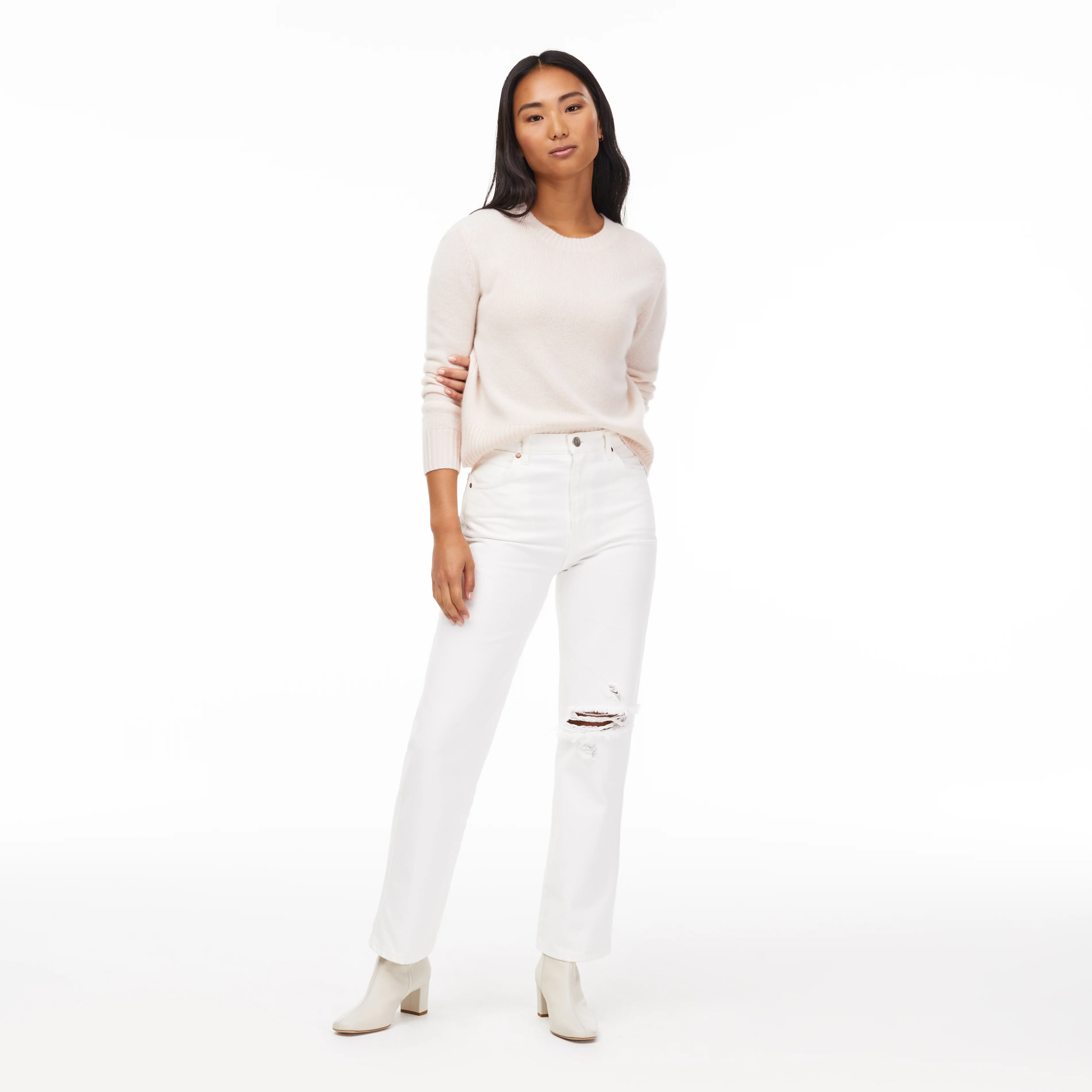 Mila Cashmere Boxy Crop Sweater - Image 10