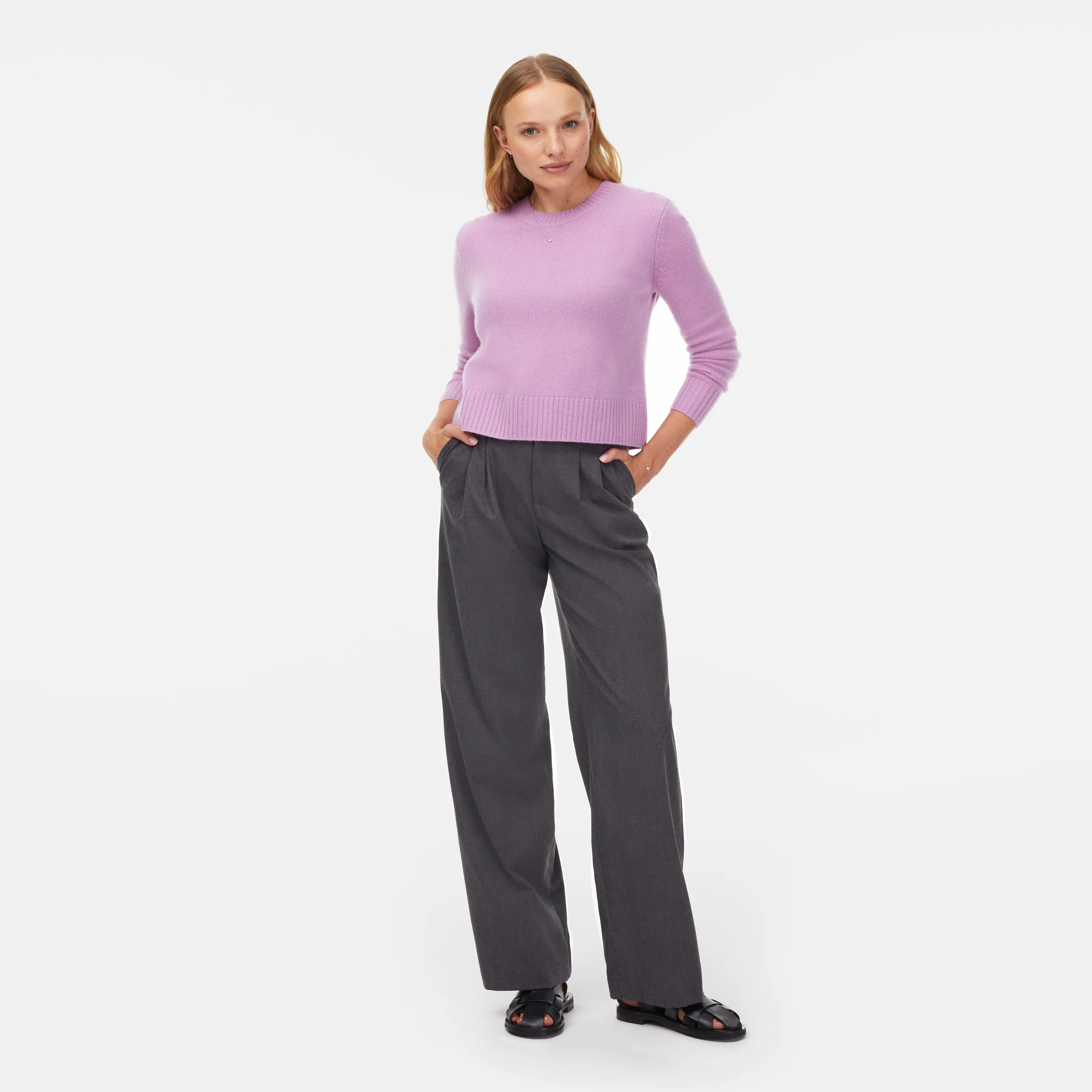 Mila Cashmere Boxy Crop Sweater - Image 21