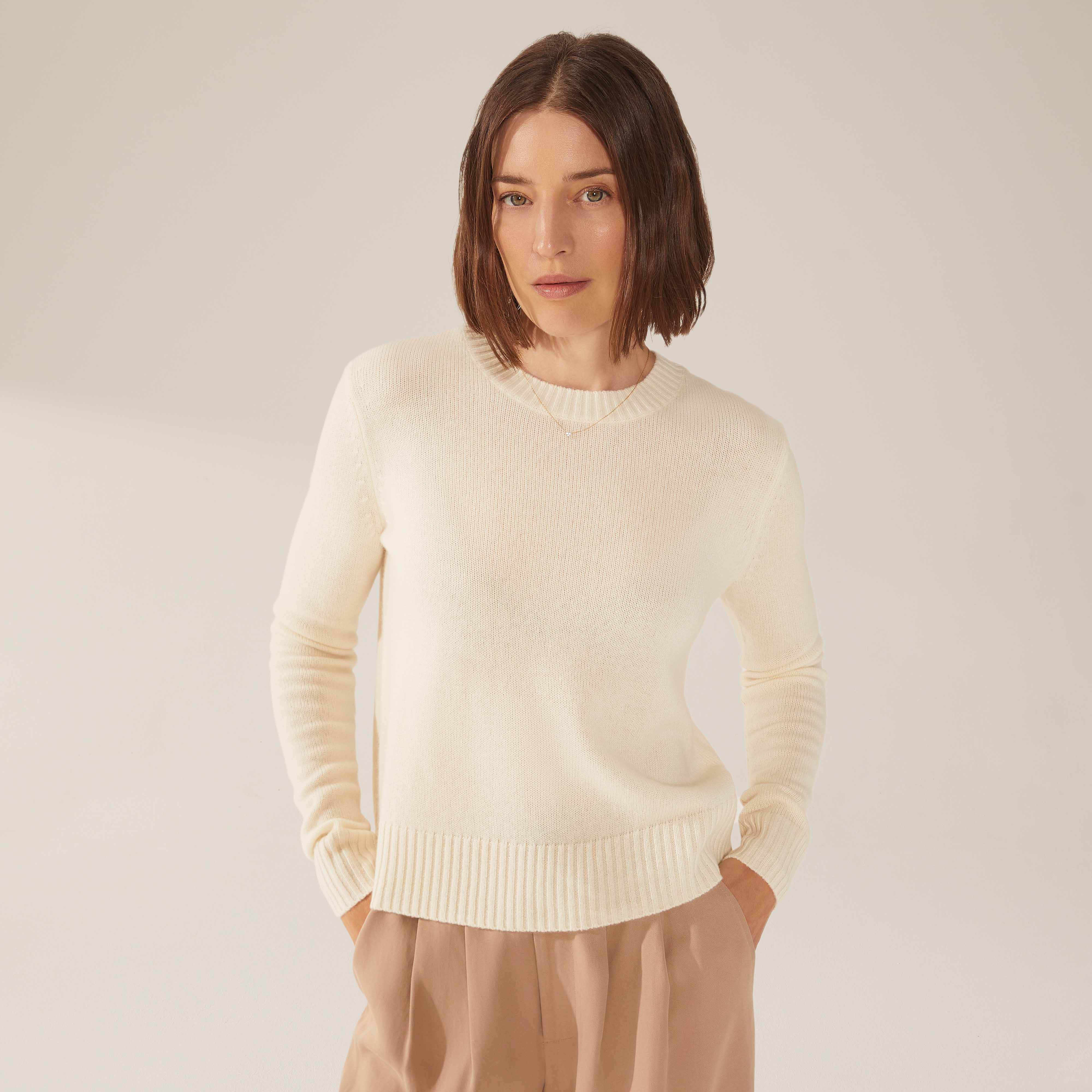 Mila Cashmere Boxy Crop Sweater - Image 25