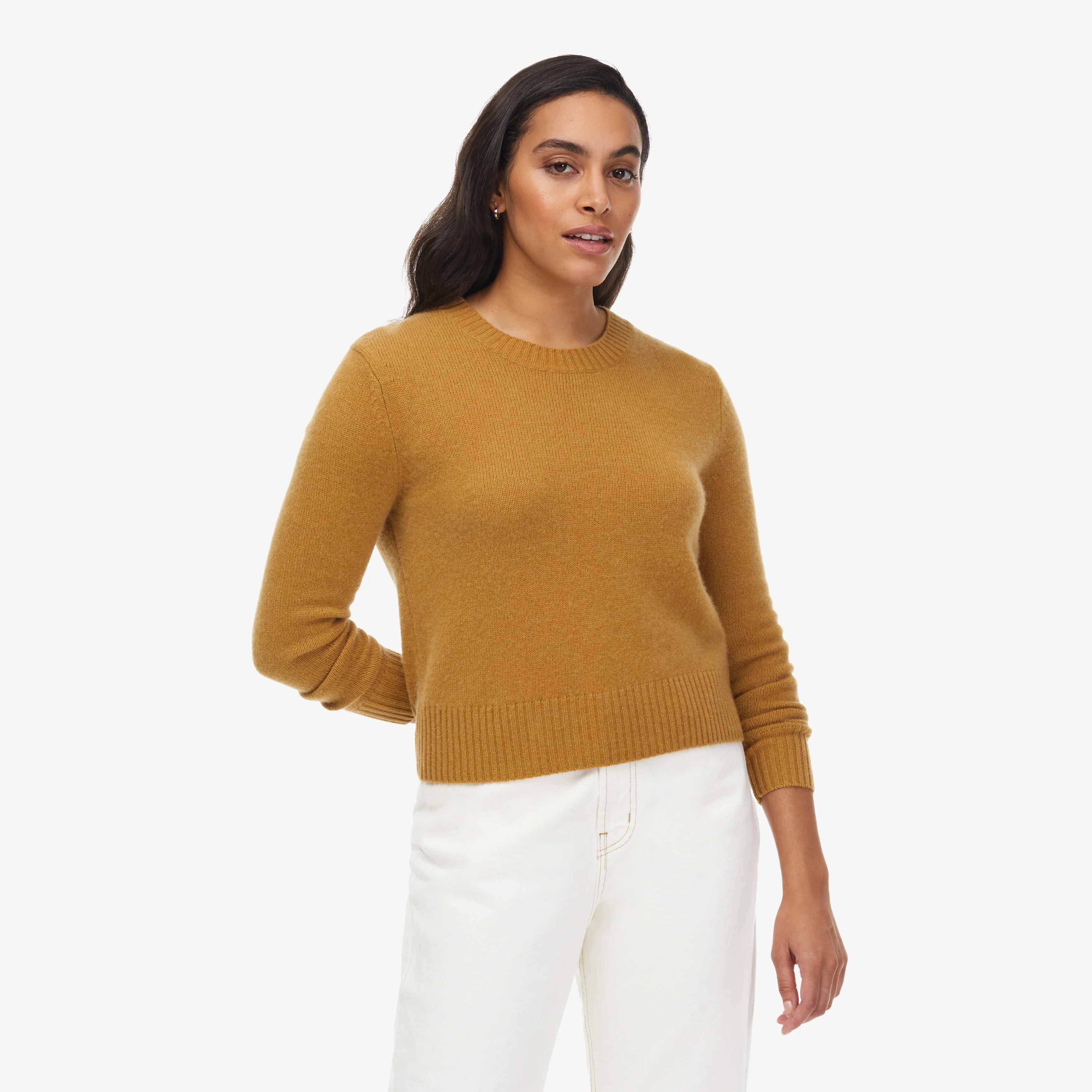 Mila Cashmere Boxy Crop Sweater - Image 3