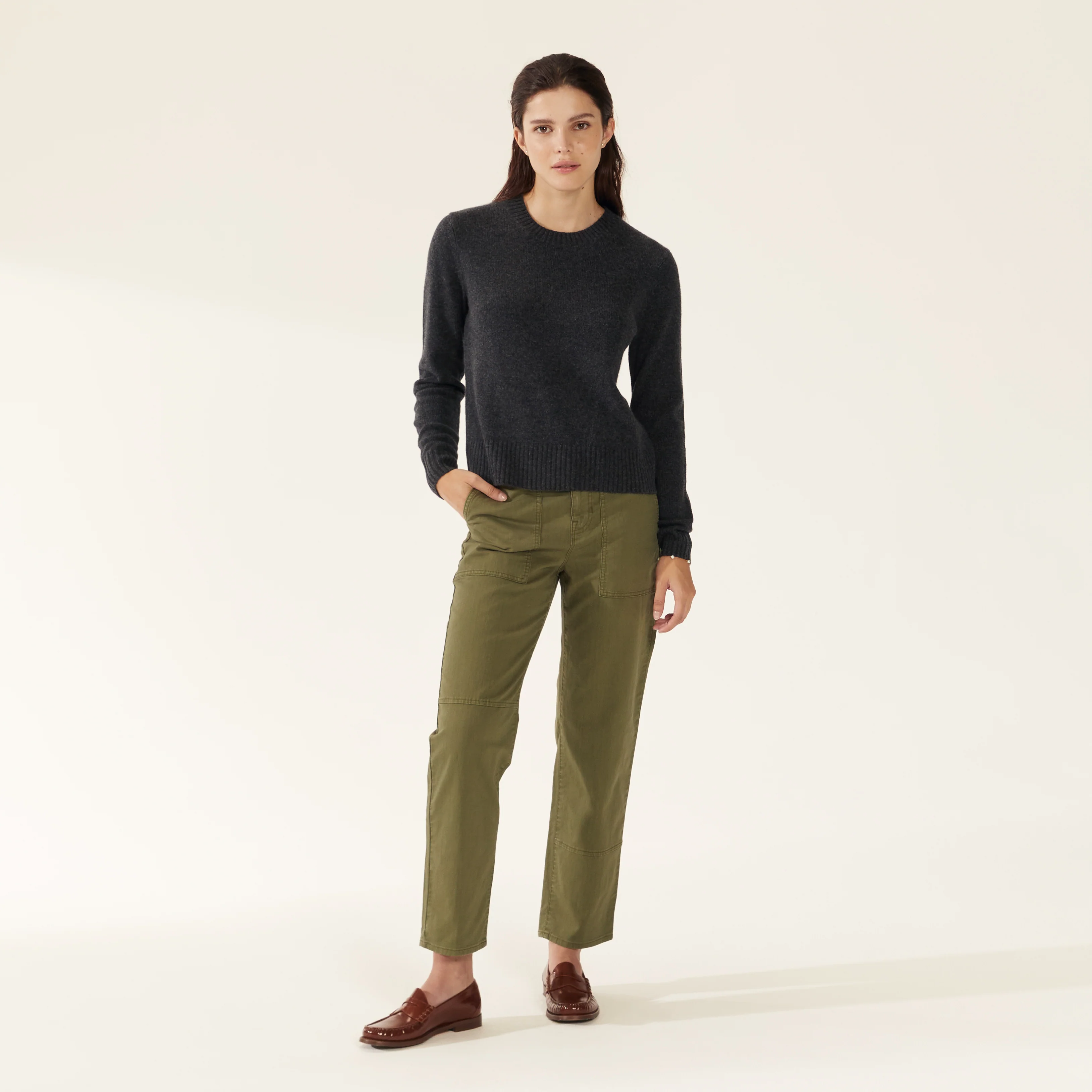 Mila Cashmere Boxy Crop Sweater - Image 32