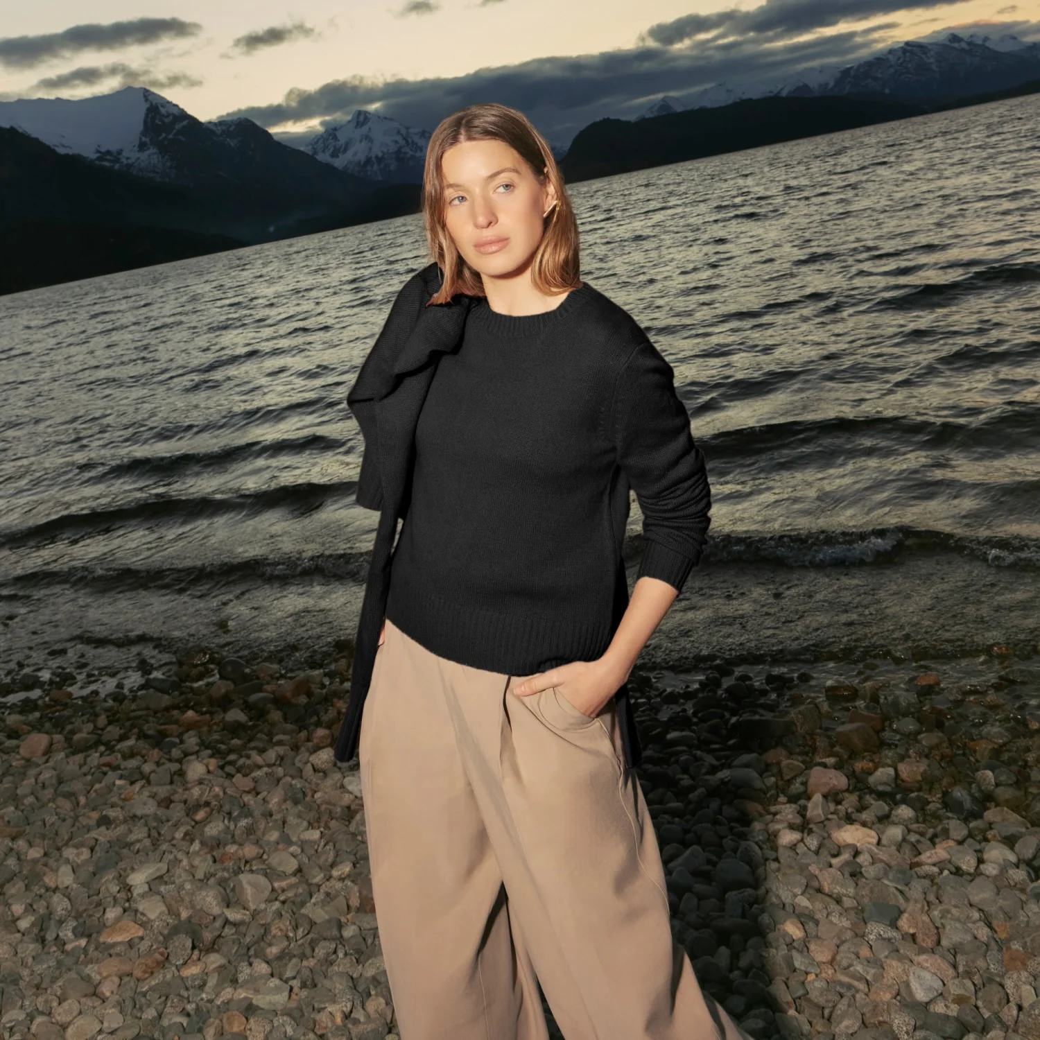 Mila Cashmere Boxy Crop Sweater - Image 65