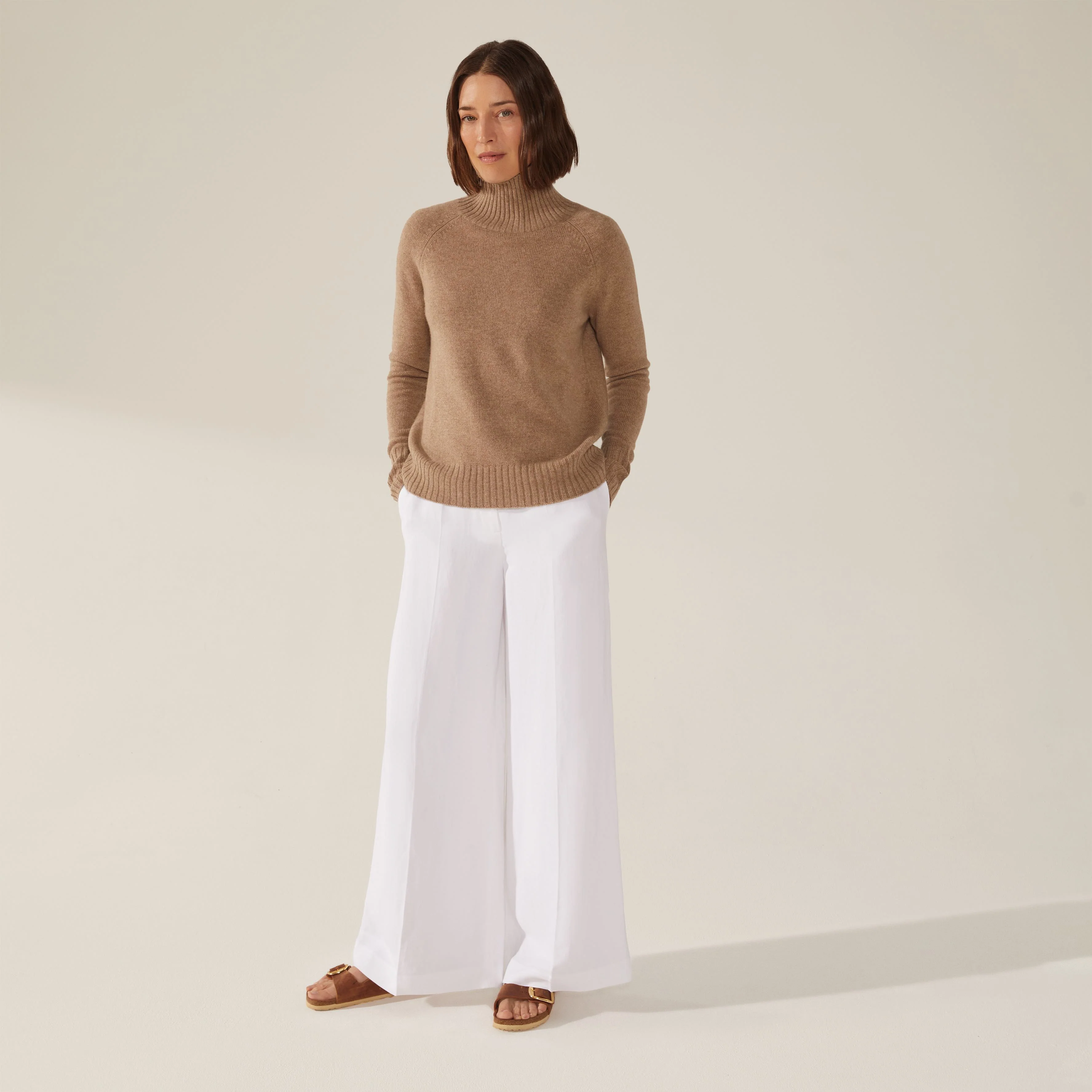 Emma Cashmere Relaxed Turtleneck Sweater - Image 10
