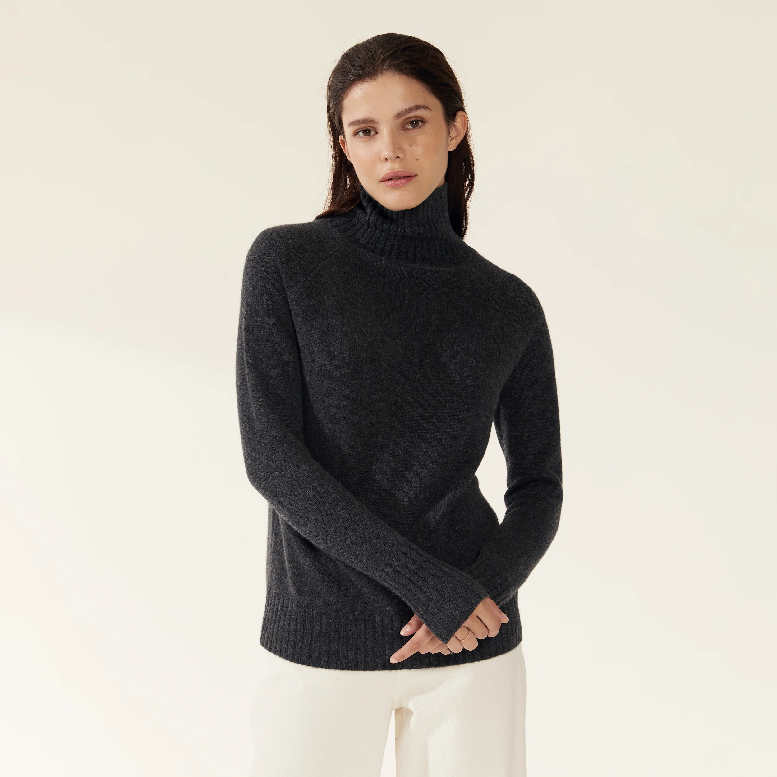 Emma Cashmere Relaxed Turtleneck Sweater - Image 16