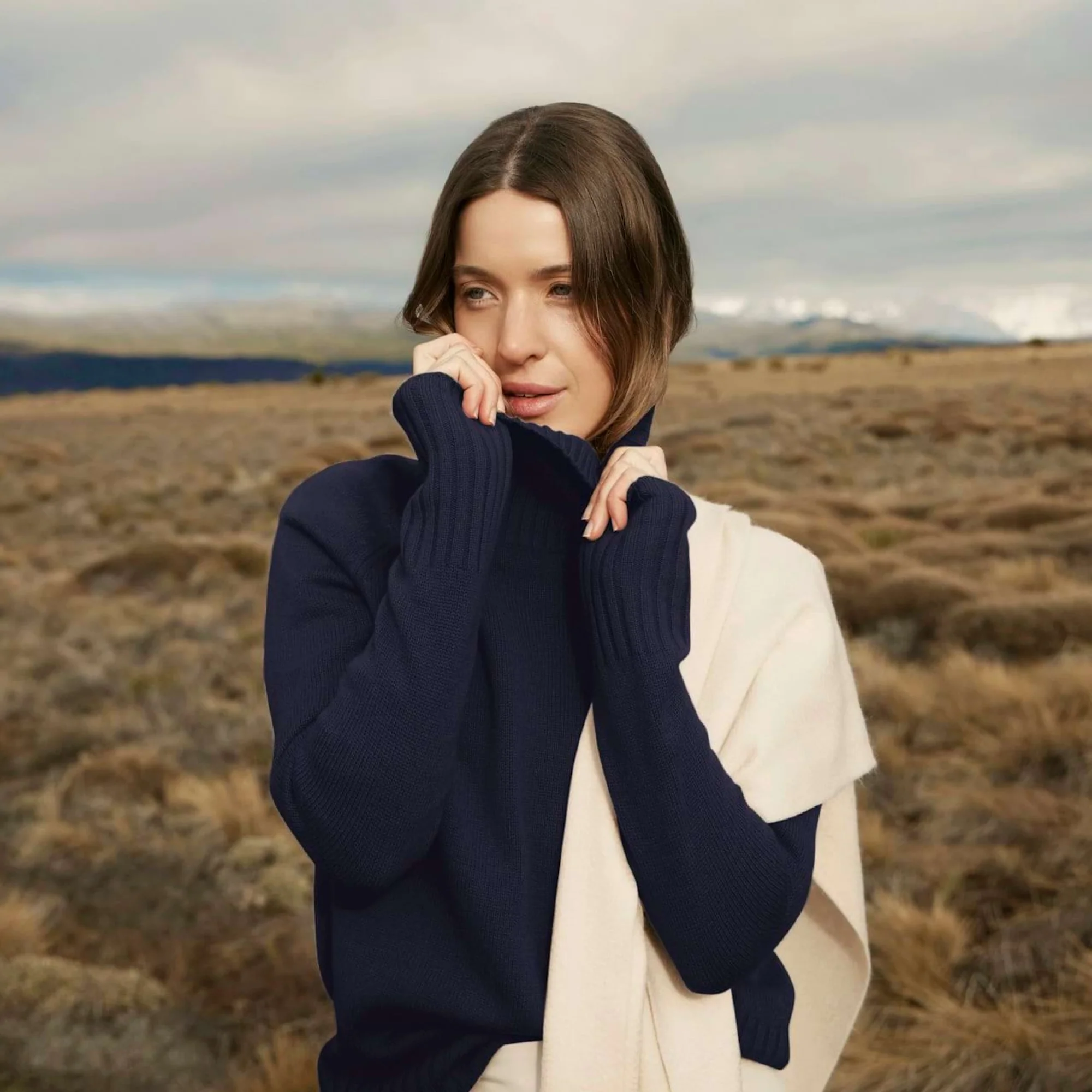 Emma Cashmere Relaxed Turtleneck Sweater - Image 37