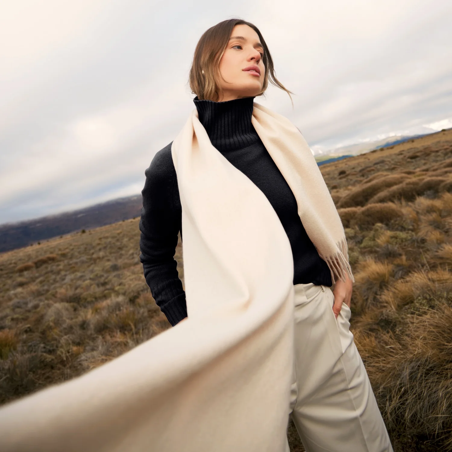 Emma Cashmere Relaxed Turtleneck Sweater - Image 44