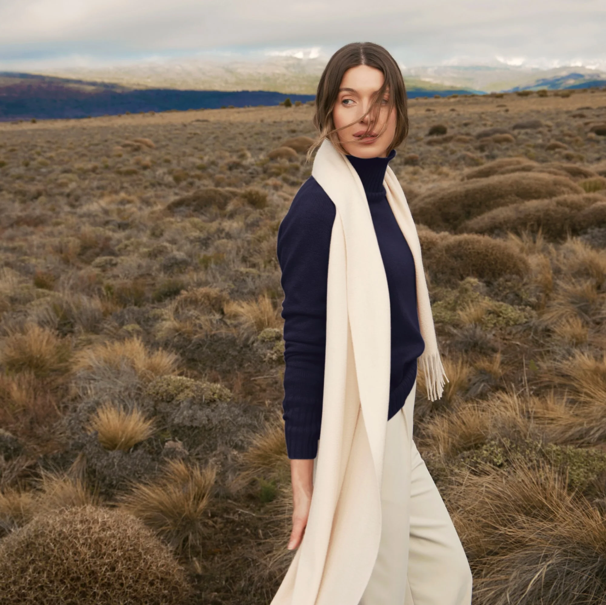 Emma Cashmere Relaxed Turtleneck Sweater - Image 48