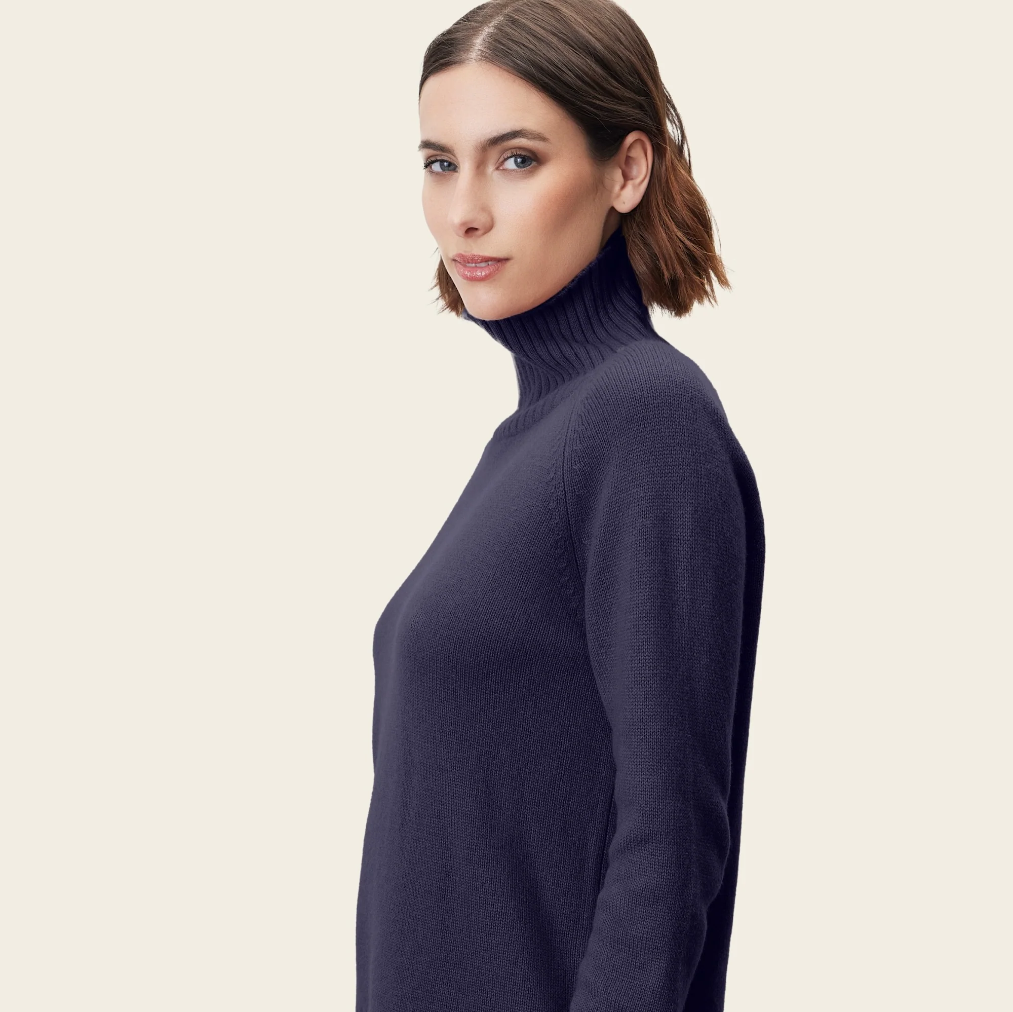 Emma Cashmere Relaxed Turtleneck Sweater - Image 49