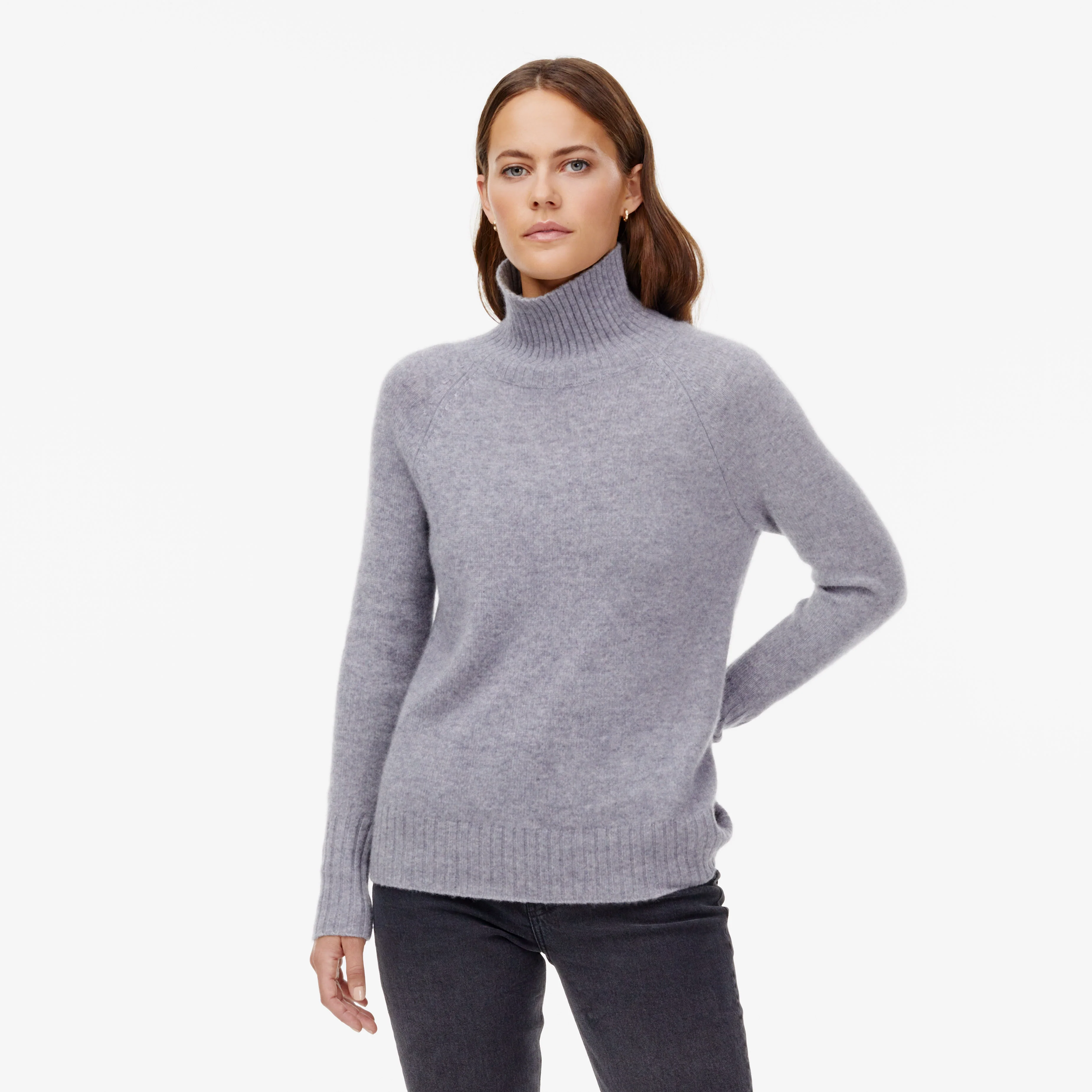 Emma Cashmere Relaxed Turtleneck Sweater - Image 54