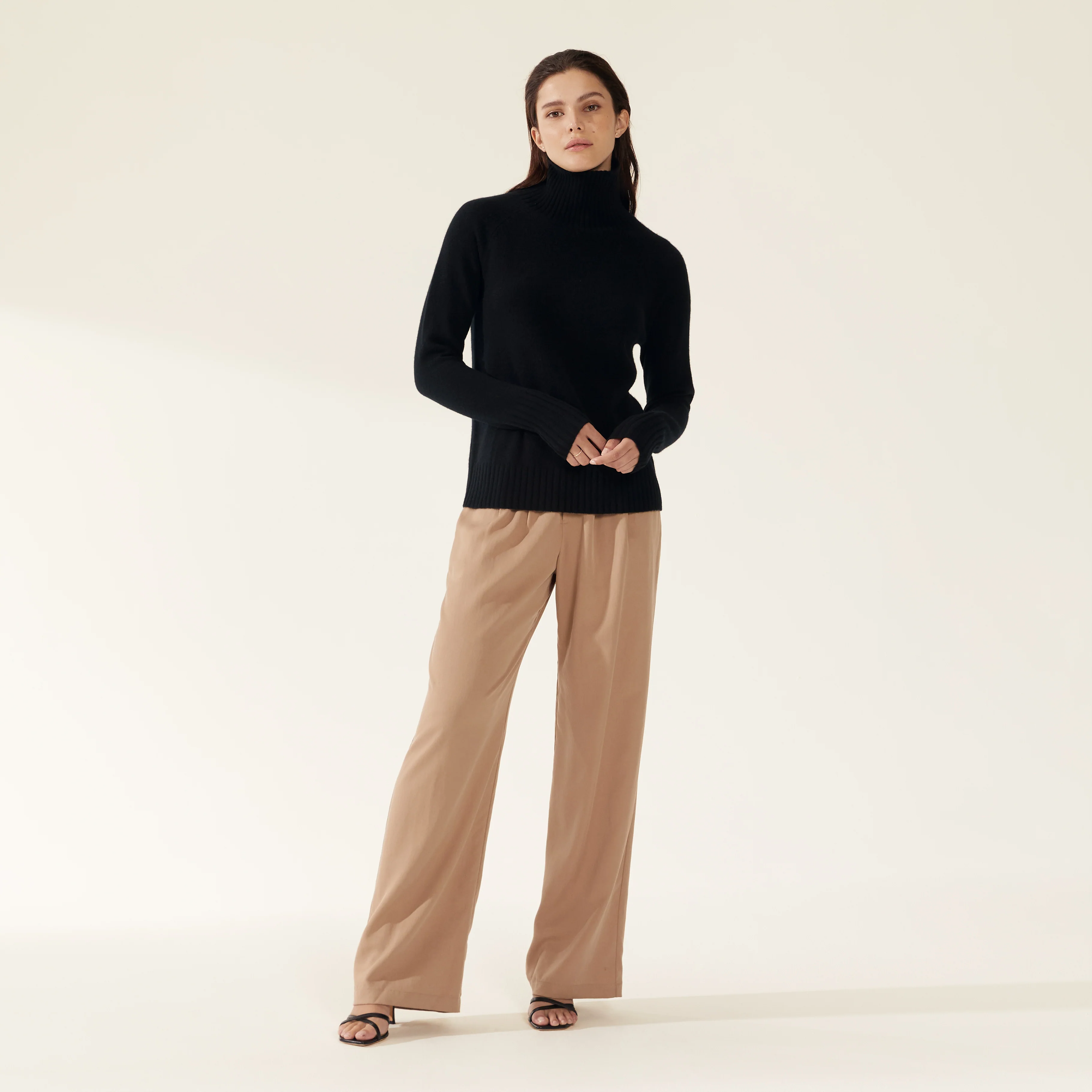 Emma Cashmere Relaxed Turtleneck Sweater - Image 6