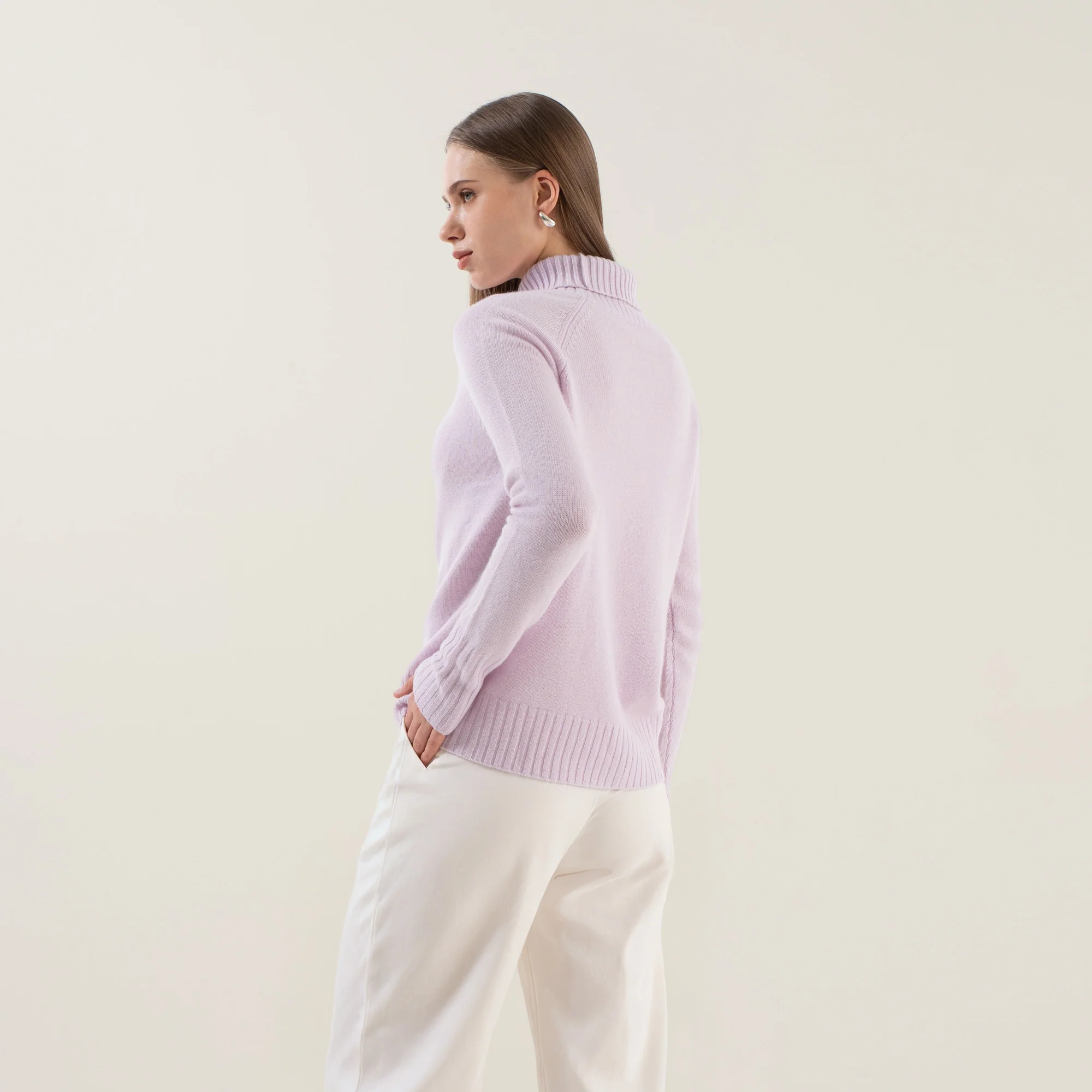 Emma Cashmere Relaxed Turtleneck Sweater - Image 77