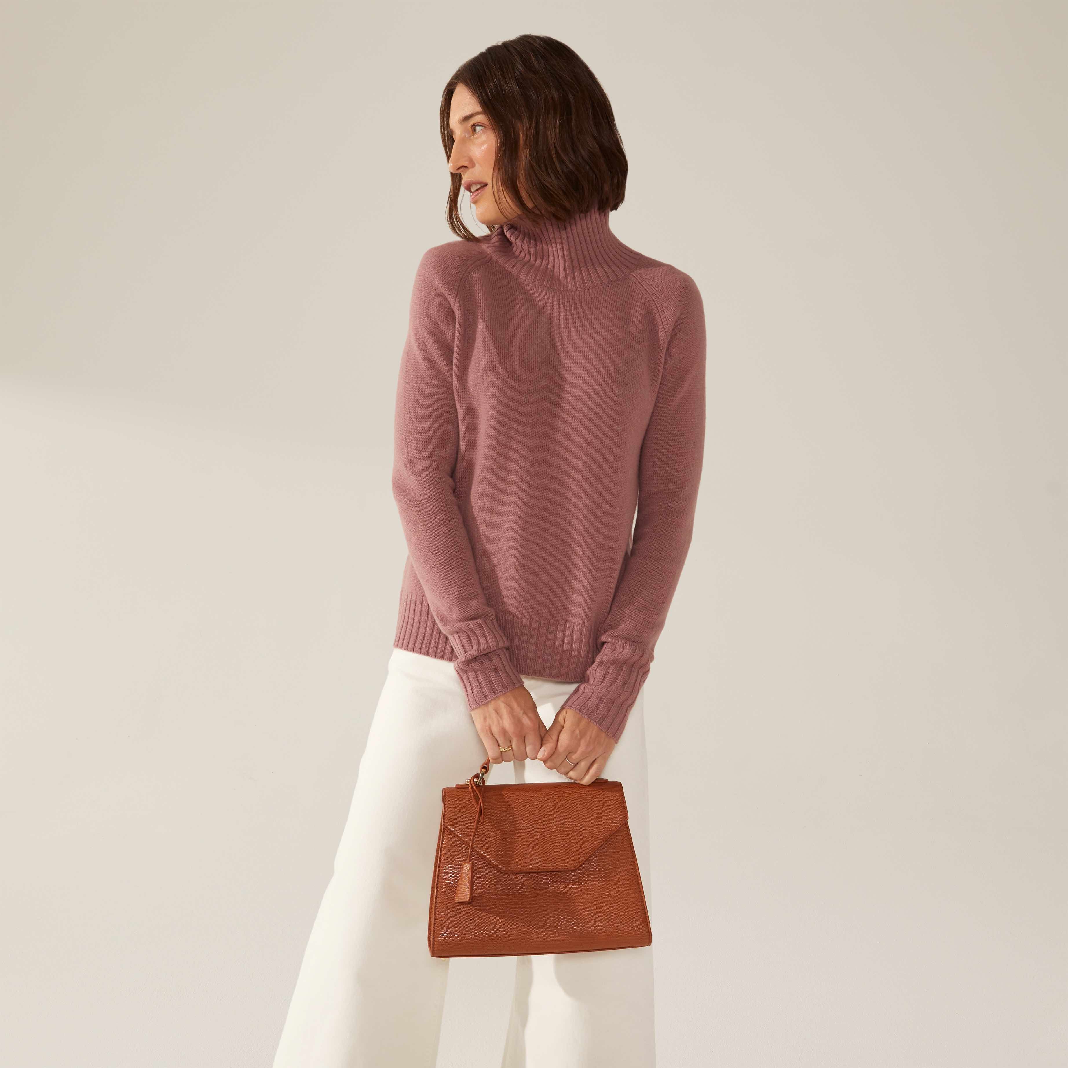 Emma Cashmere Relaxed Turtleneck Sweater - Image 85
