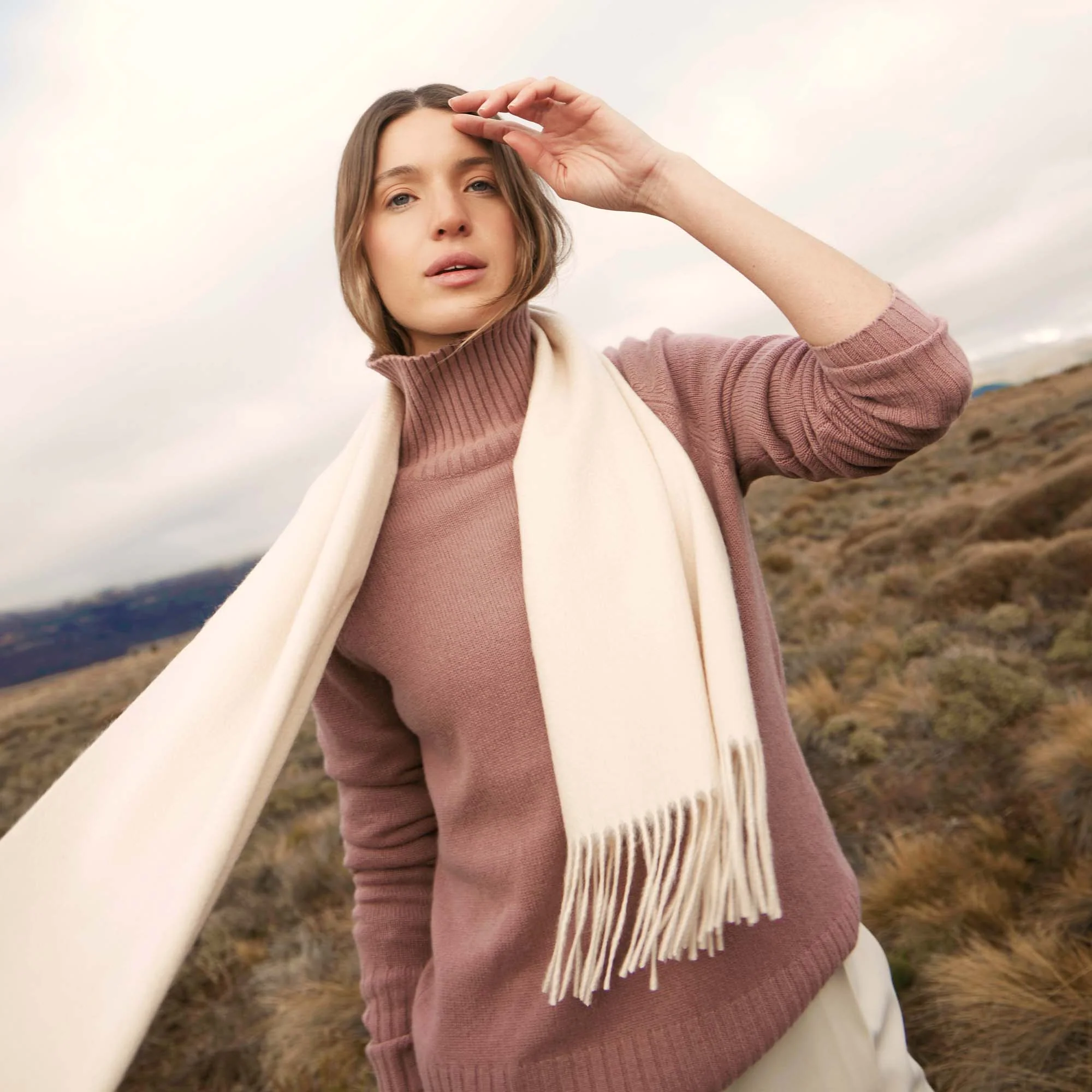 Emma Cashmere Relaxed Turtleneck Sweater - Image 90