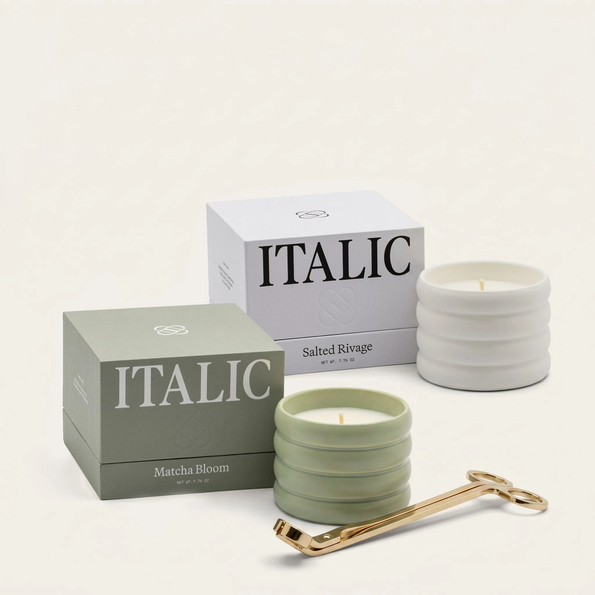 Soy Wax Ceramic Candle & Wick Trimmer Set - Image 19