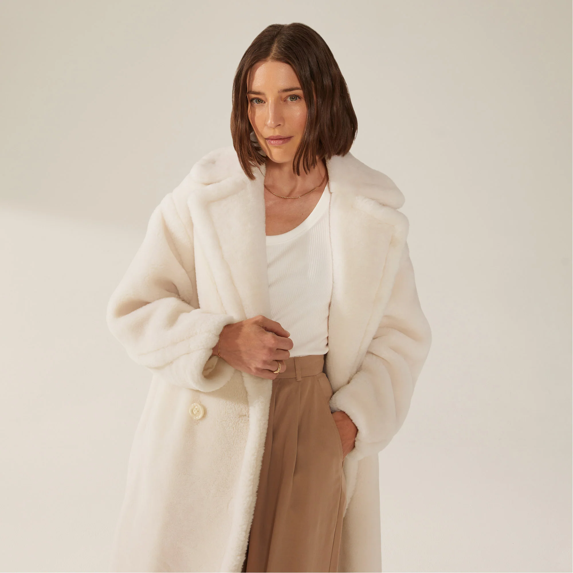 Charlotte Australian Wool Oversized Teddy Coat - Image 14