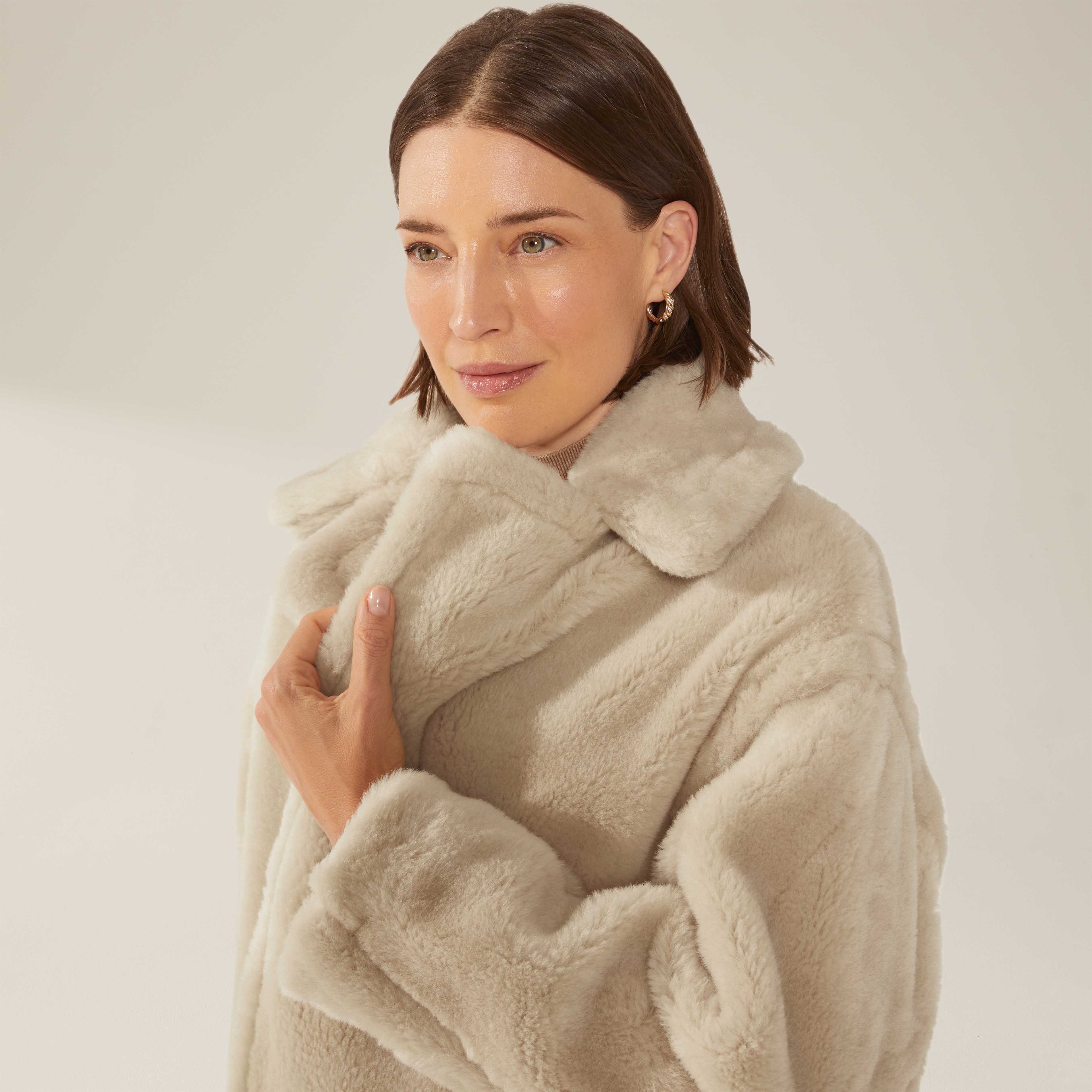 Charlotte Australian Wool Oversized Teddy Coat - Image 3