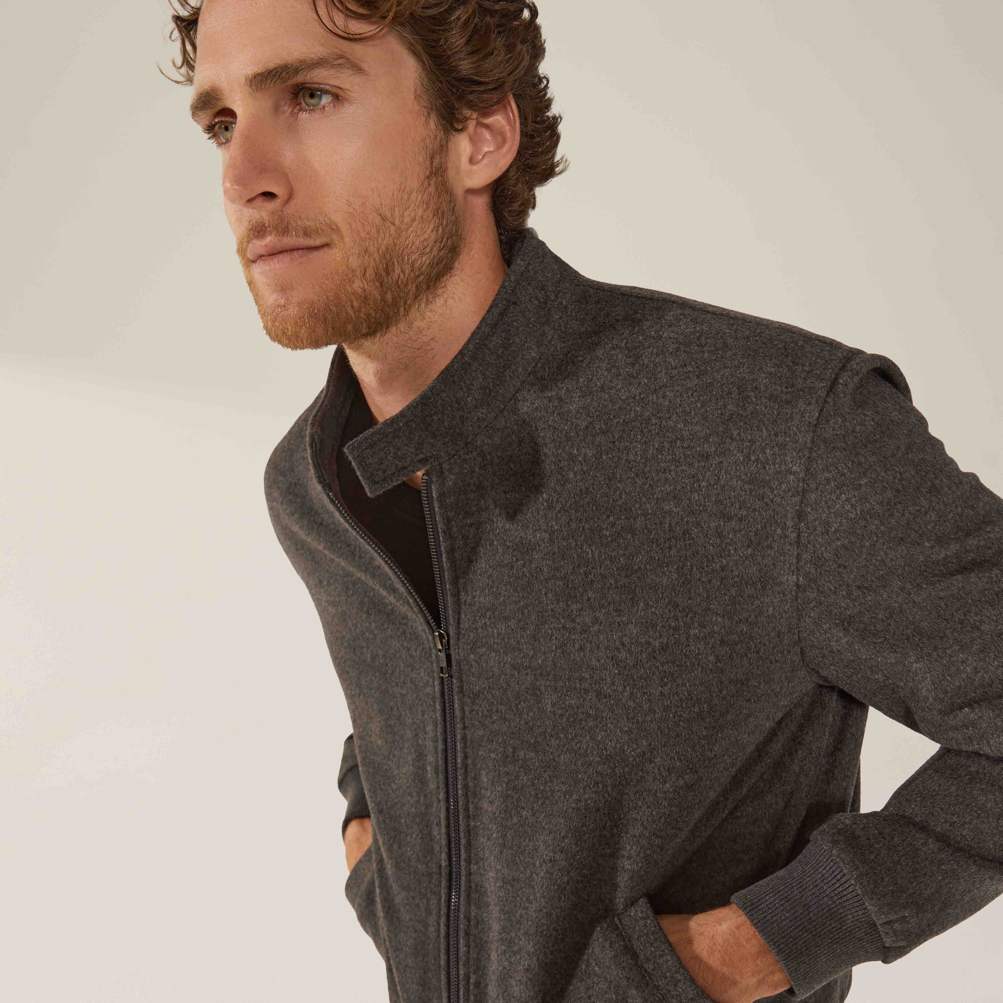 Chase Cashmere-Wool Bomber Jacket - Image 11