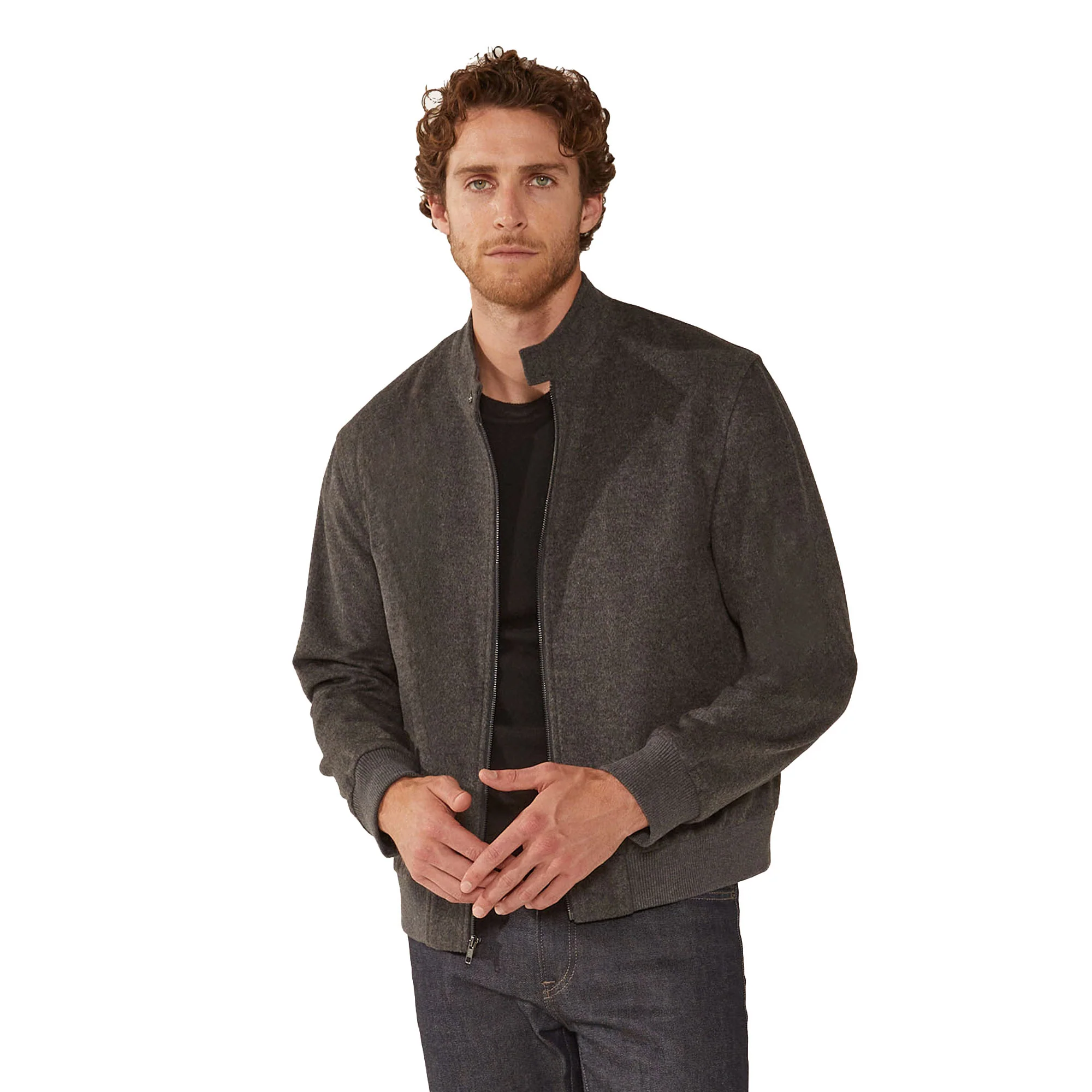 Chase Cashmere-Wool Bomber Jacket - Image 14