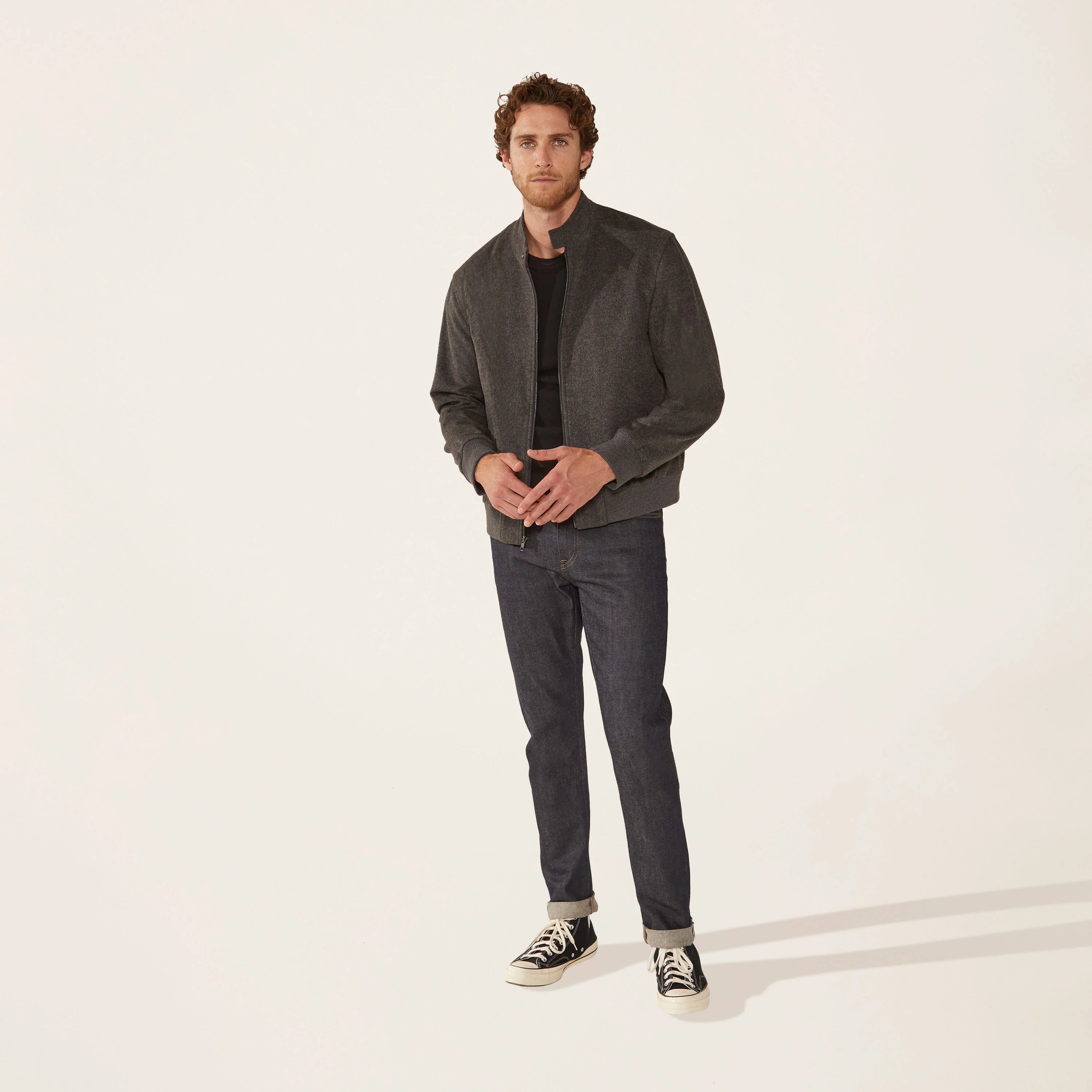 Chase Cashmere-Wool Bomber Jacket - Image 15