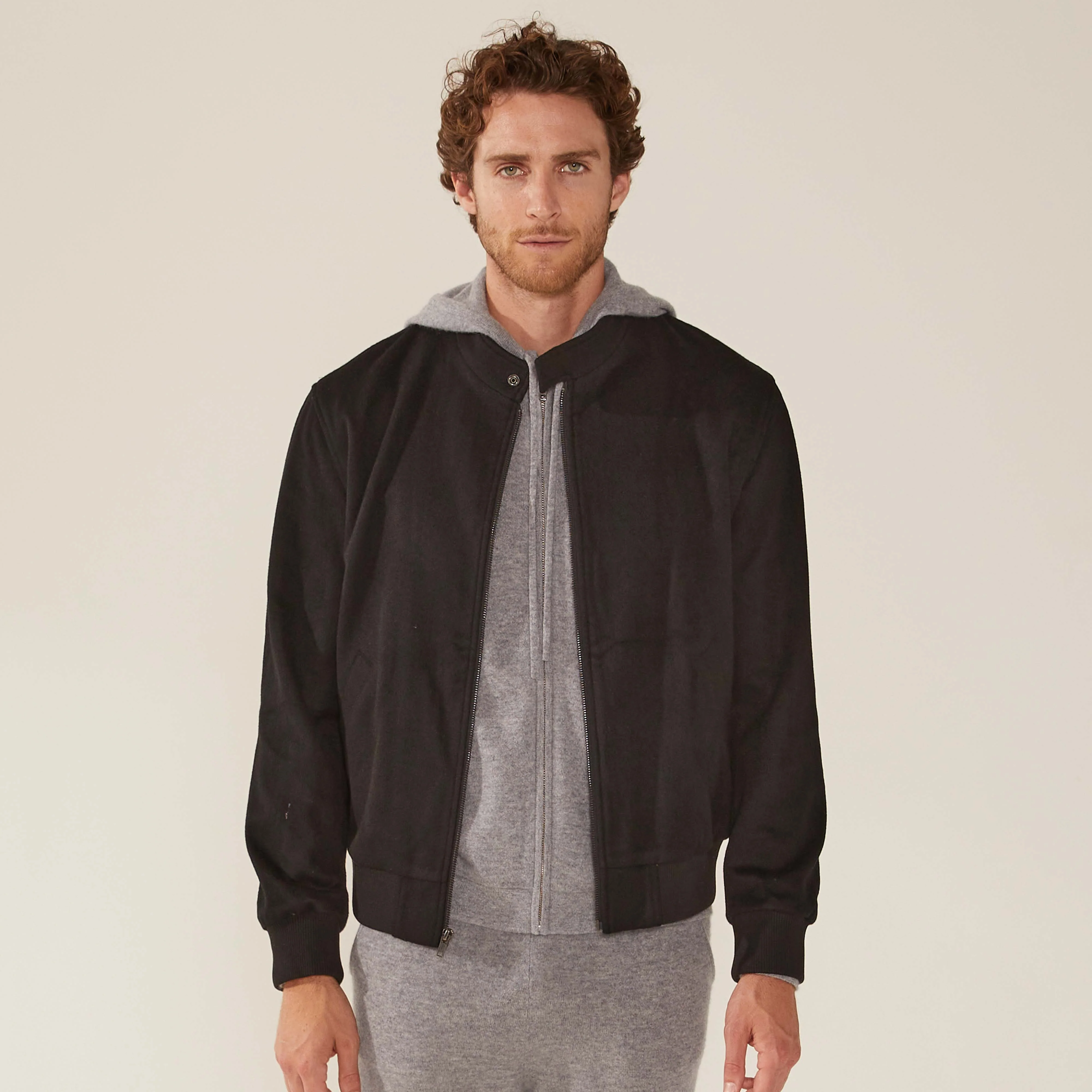 Chase Cashmere-Wool Bomber Jacket - Image 3