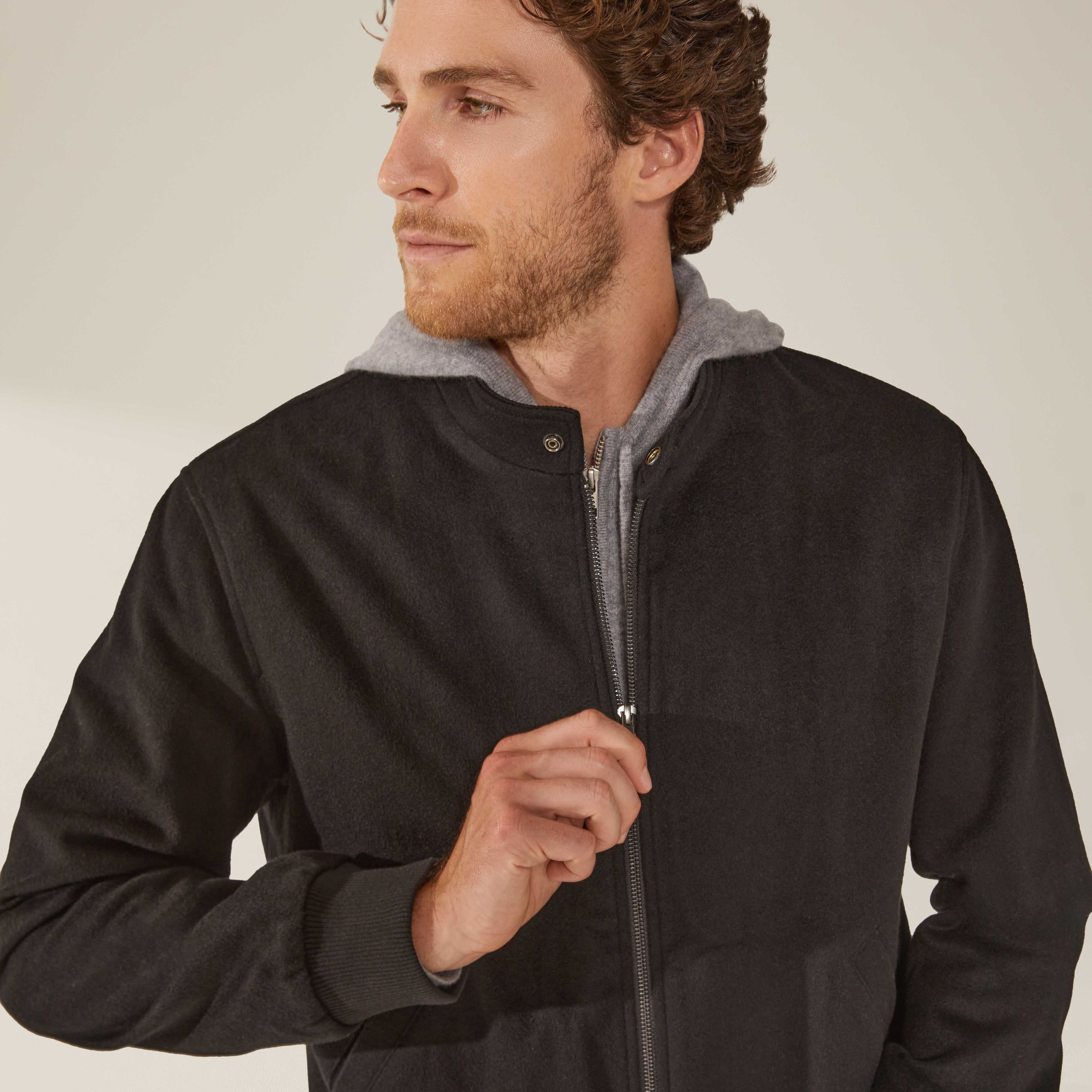 Chase Cashmere-Wool Bomber Jacket - Image 5