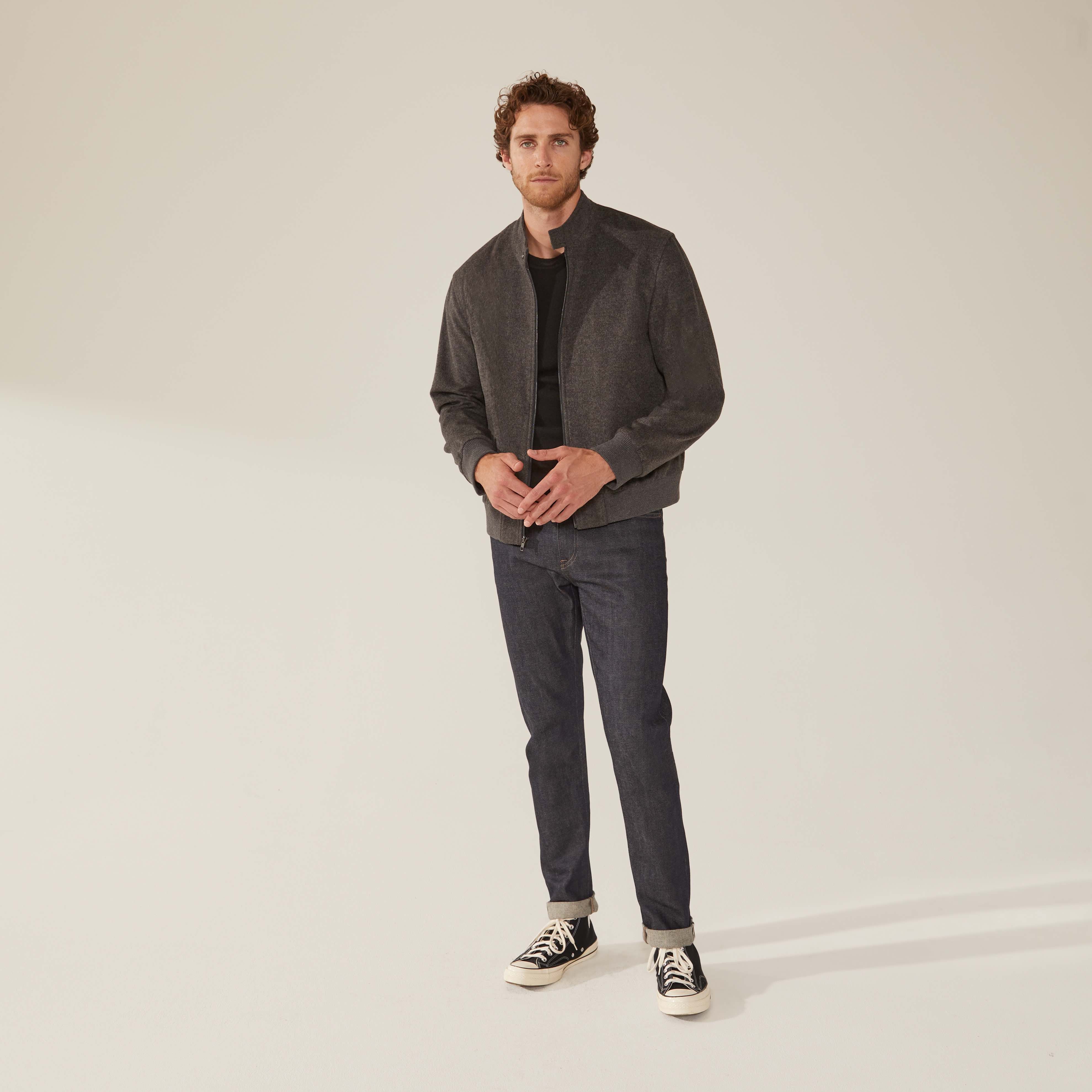 Chase Cashmere-Wool Bomber Jacket - Image 7