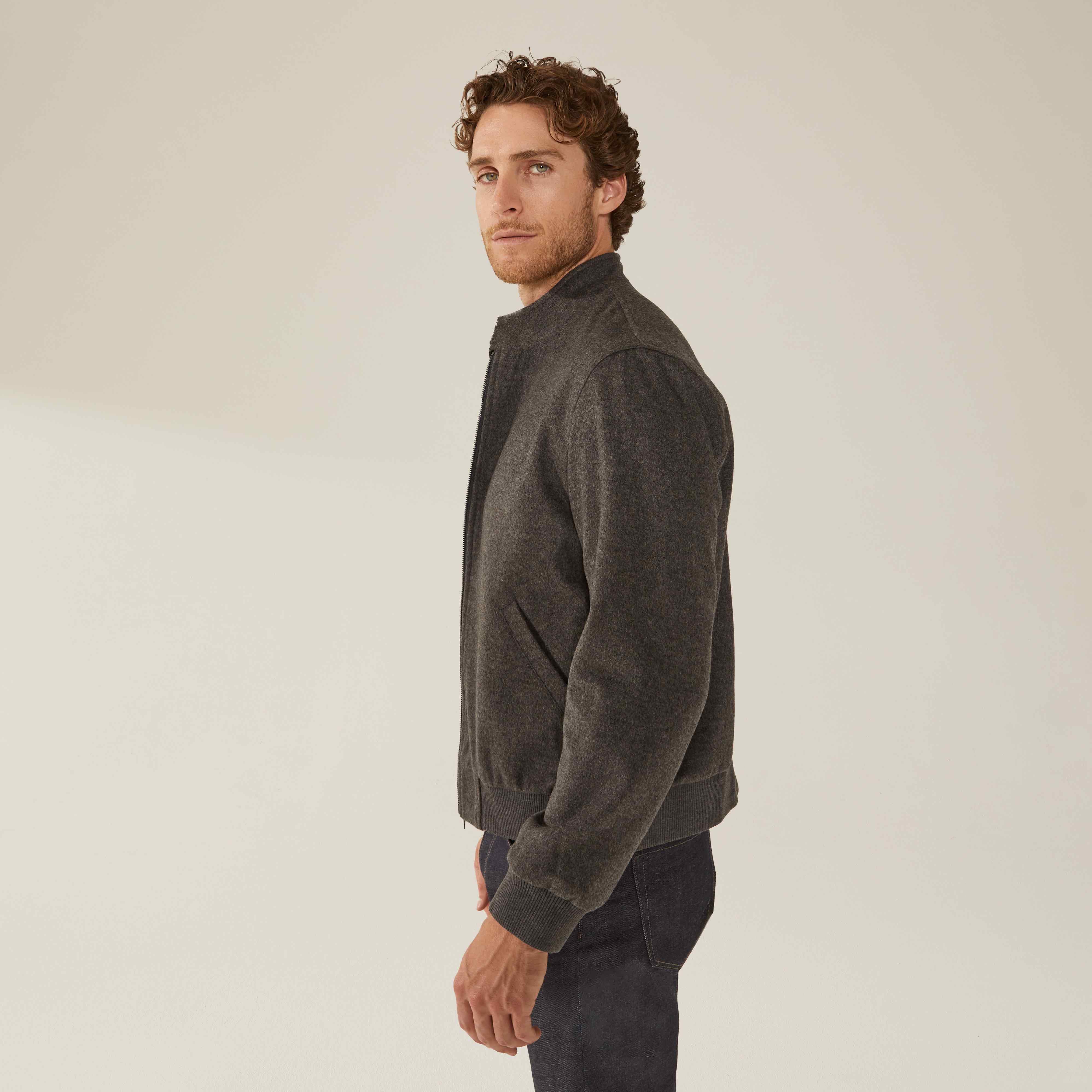 Chase Cashmere-Wool Bomber Jacket - Image 9