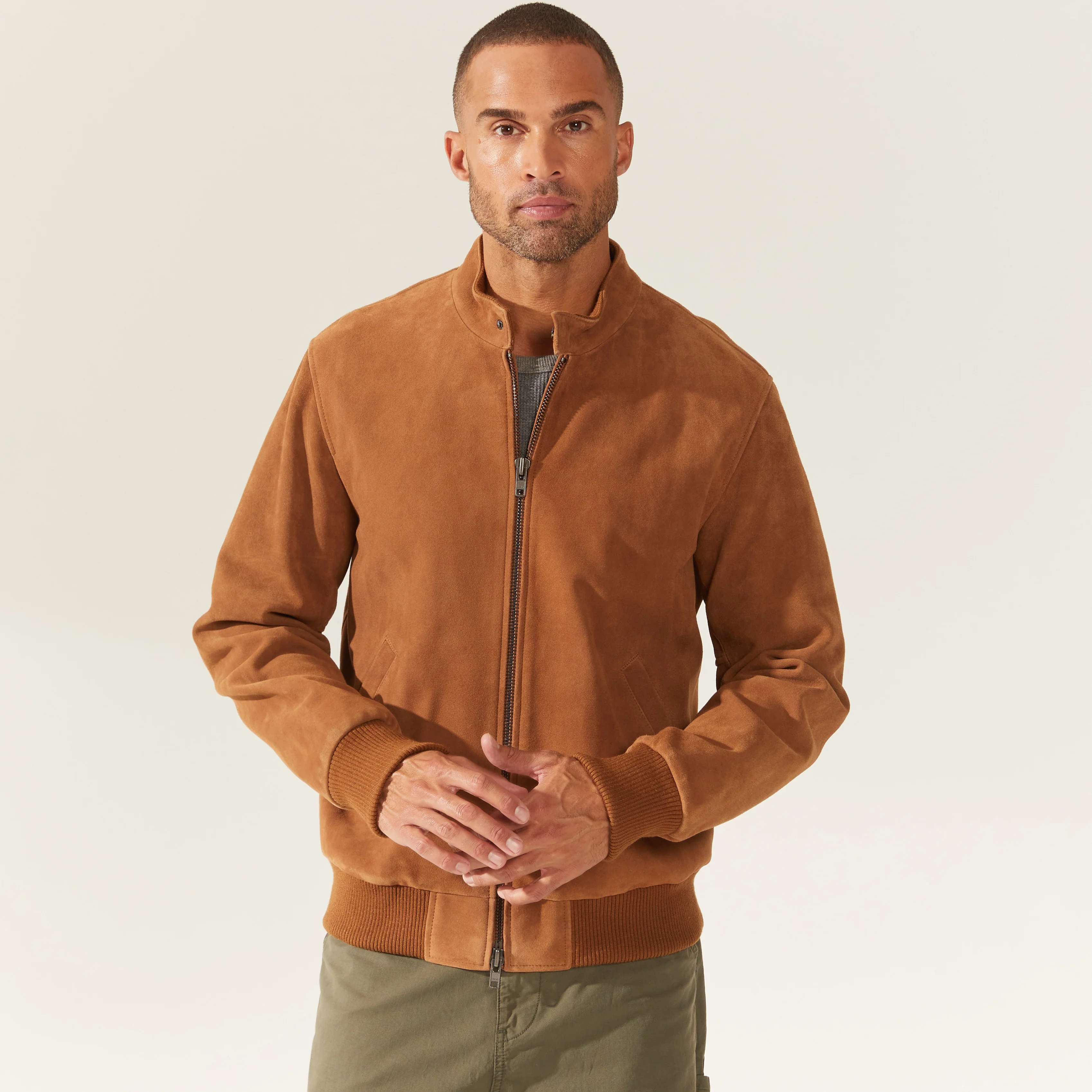 Chase Suede Bomber Jacket - Image 8