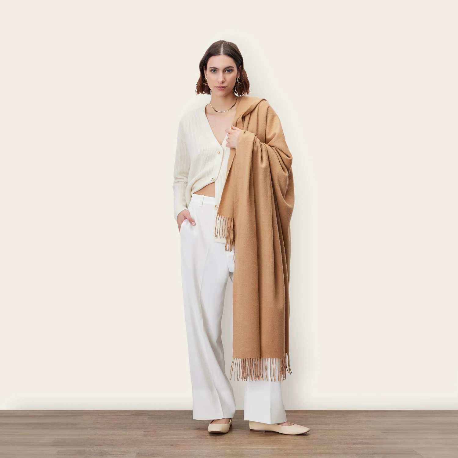 Cleo Oversized Cashmere Scarf - Image 44