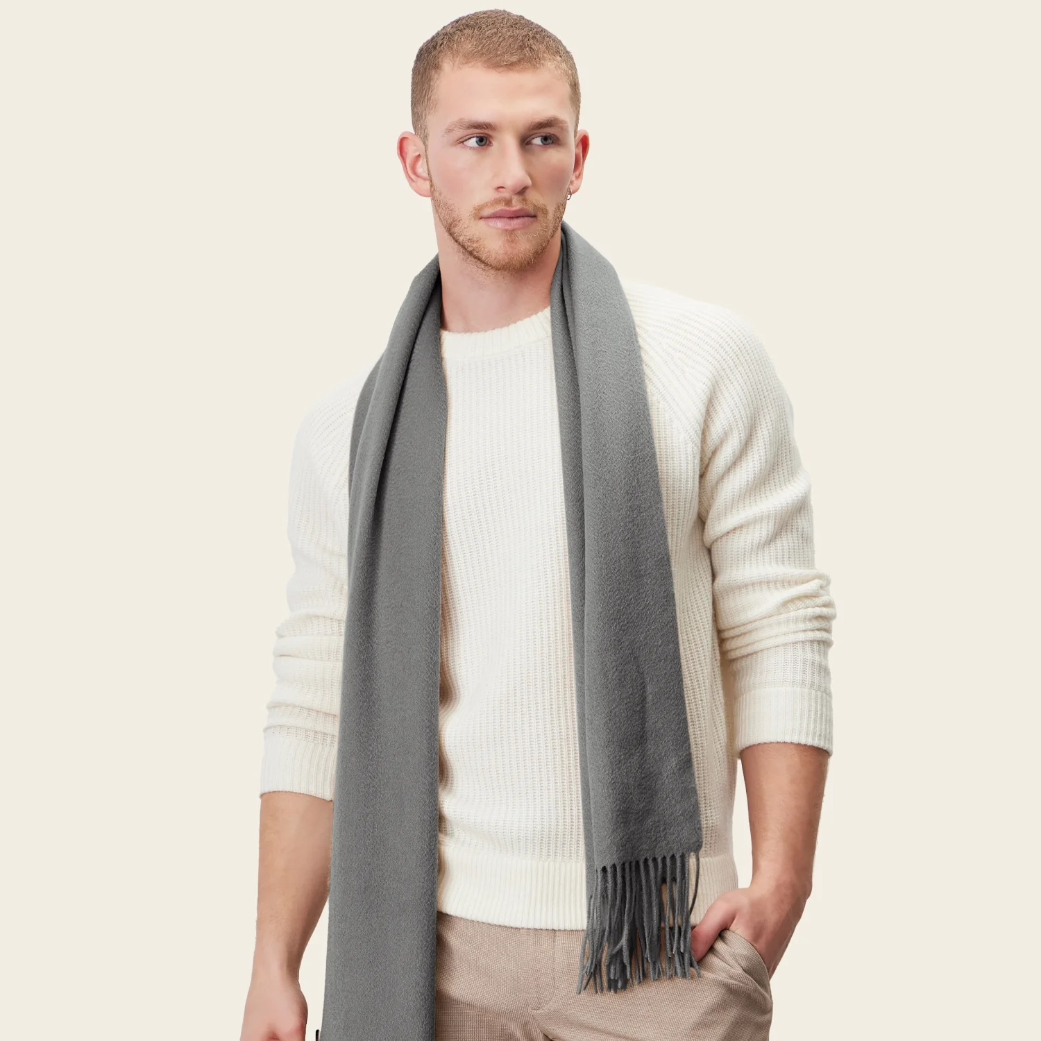 Cleo Oversized Cashmere Scarf - Image 46