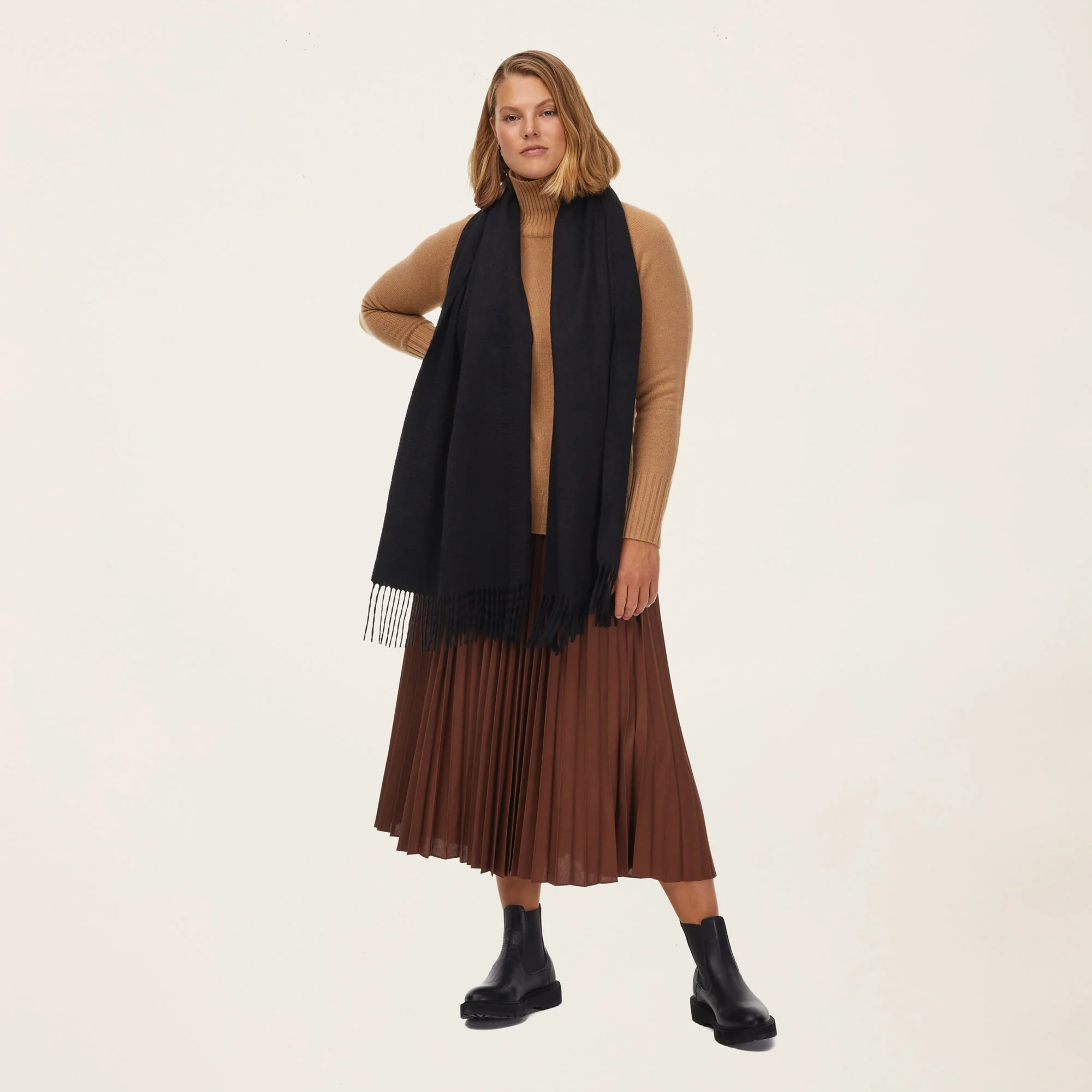 Cleo Oversized Cashmere Scarf - Image 49