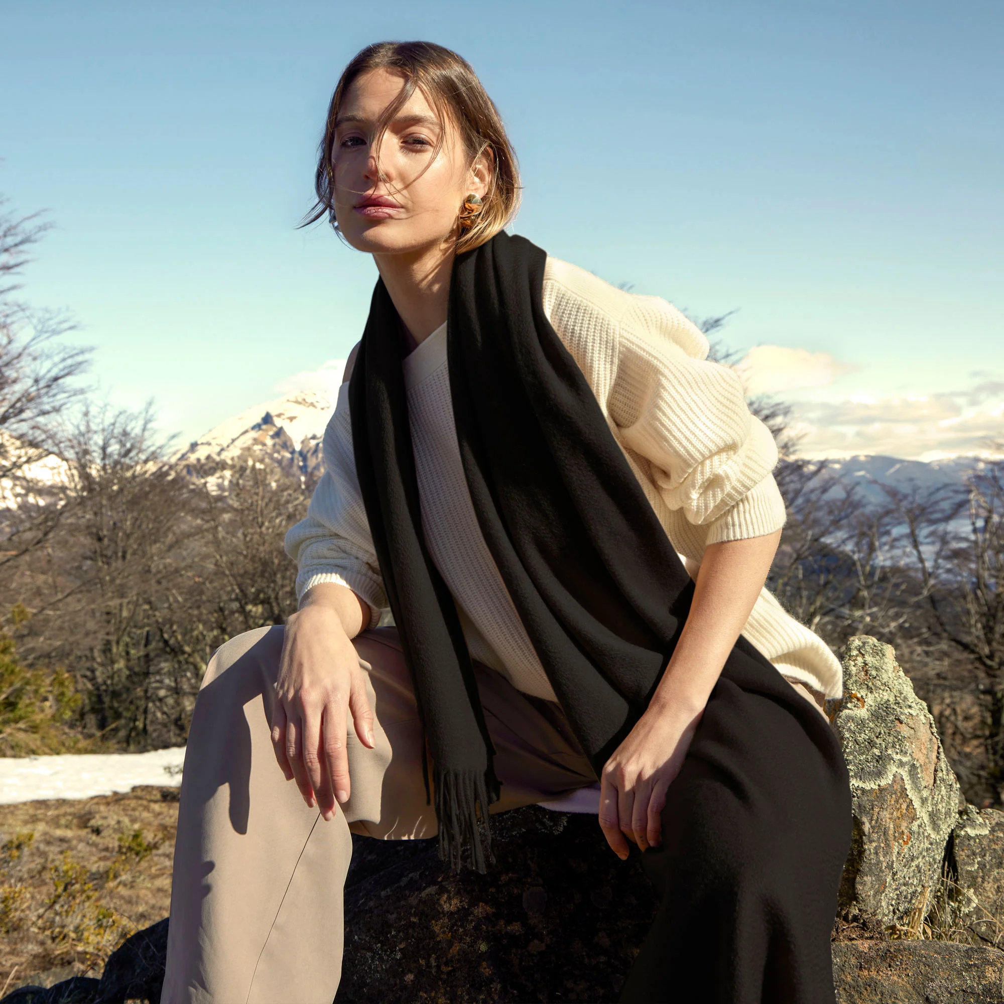 Cleo Oversized Cashmere Scarf - Image 54
