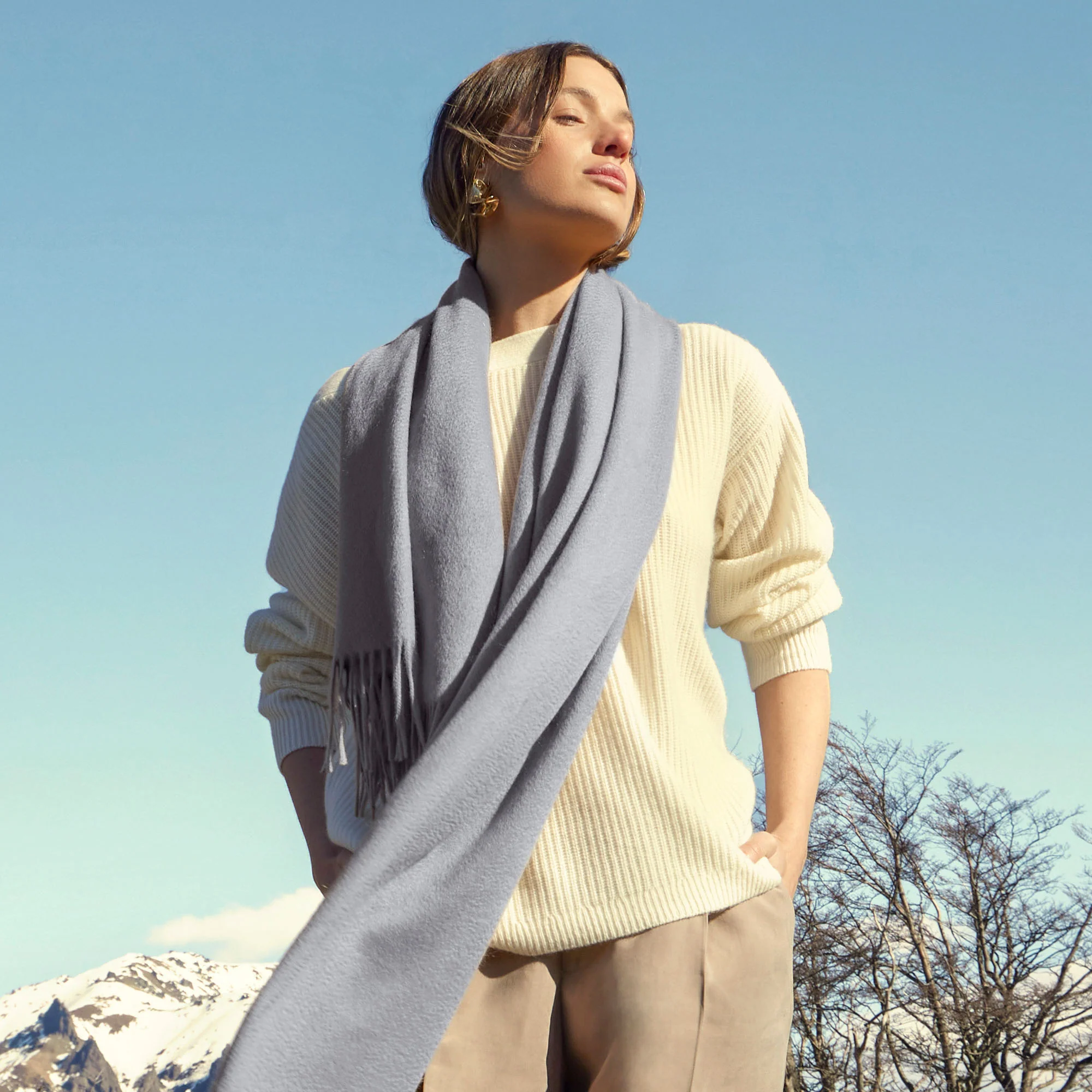 Cleo Oversized Cashmere Scarf - Image 55