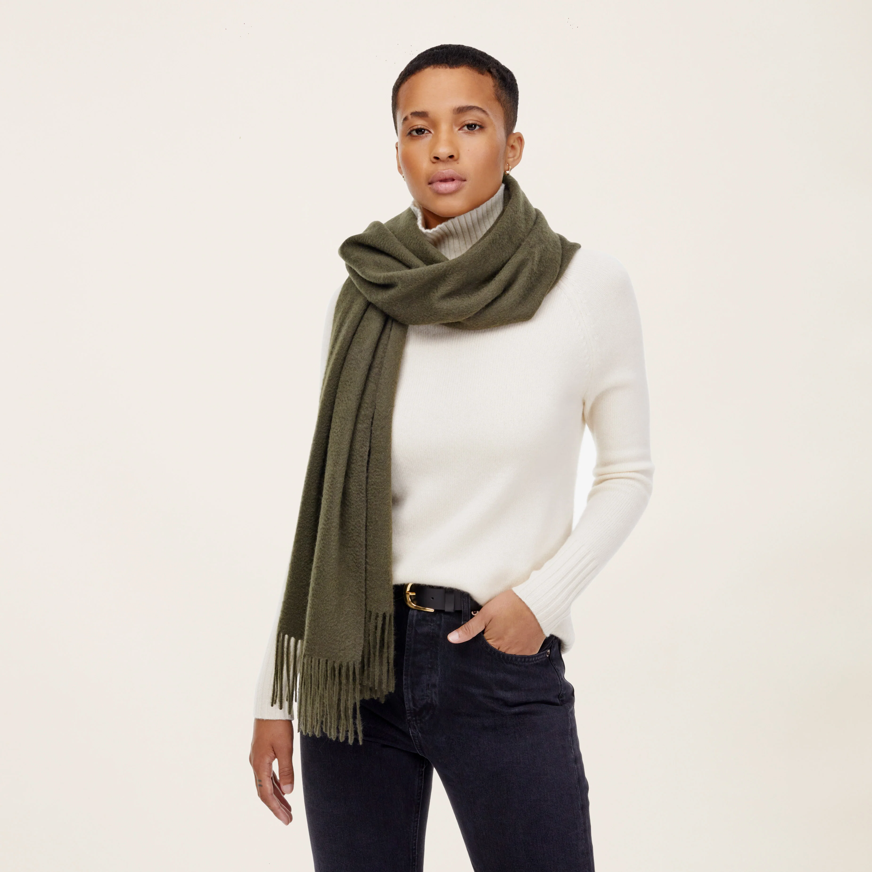 Cleo Oversized Cashmere Scarf - Image 6