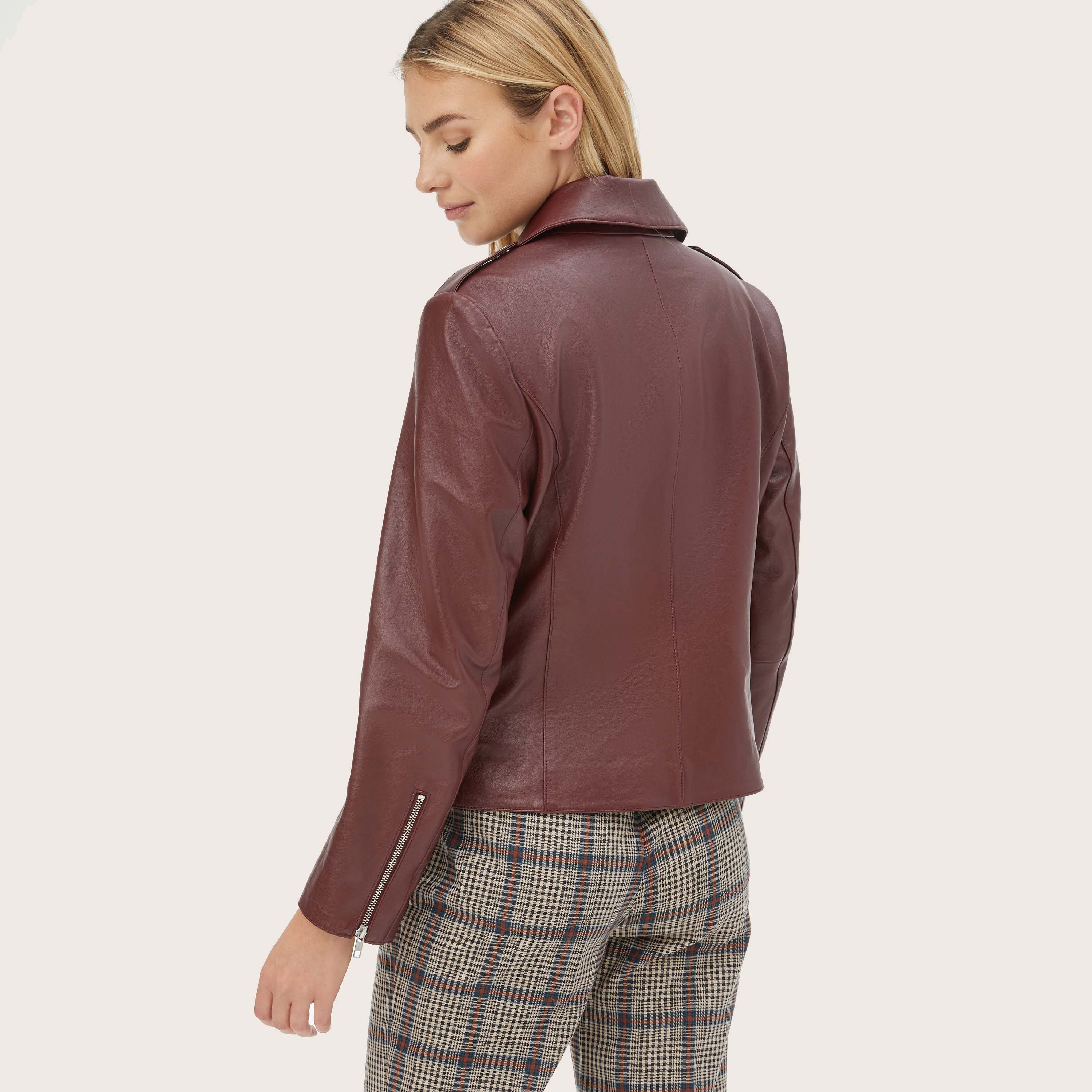 Lou Lightweight Lambskin Leather Jacket - Image 14