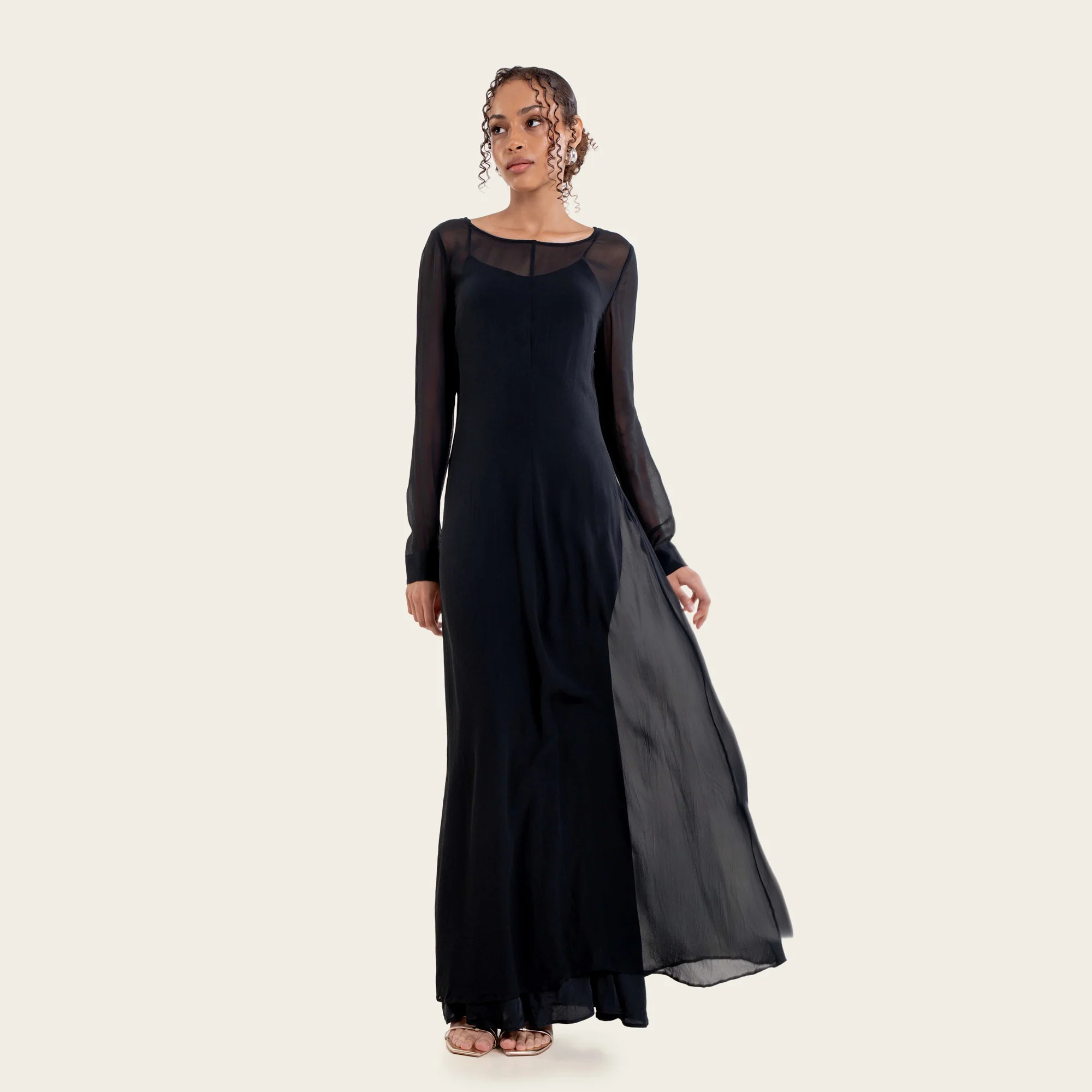 Monroe Silk Maxi Dress Set (2-Piece) - Image 2