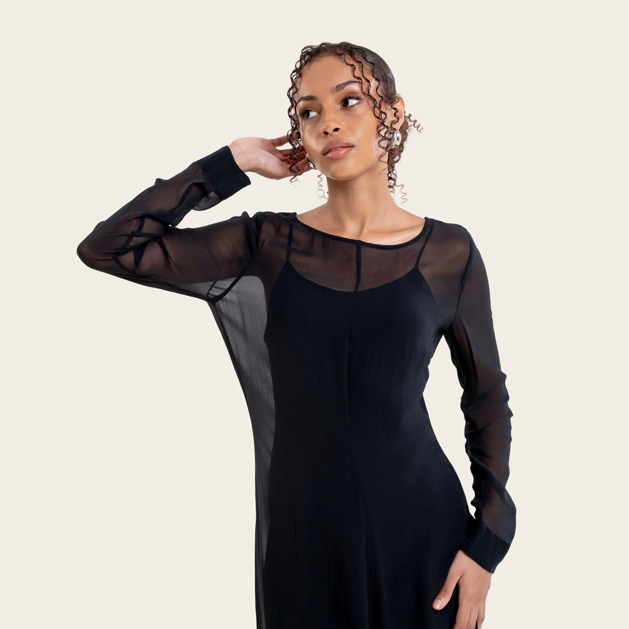 Monroe Silk Maxi Dress Set (2-Piece) - Image 3