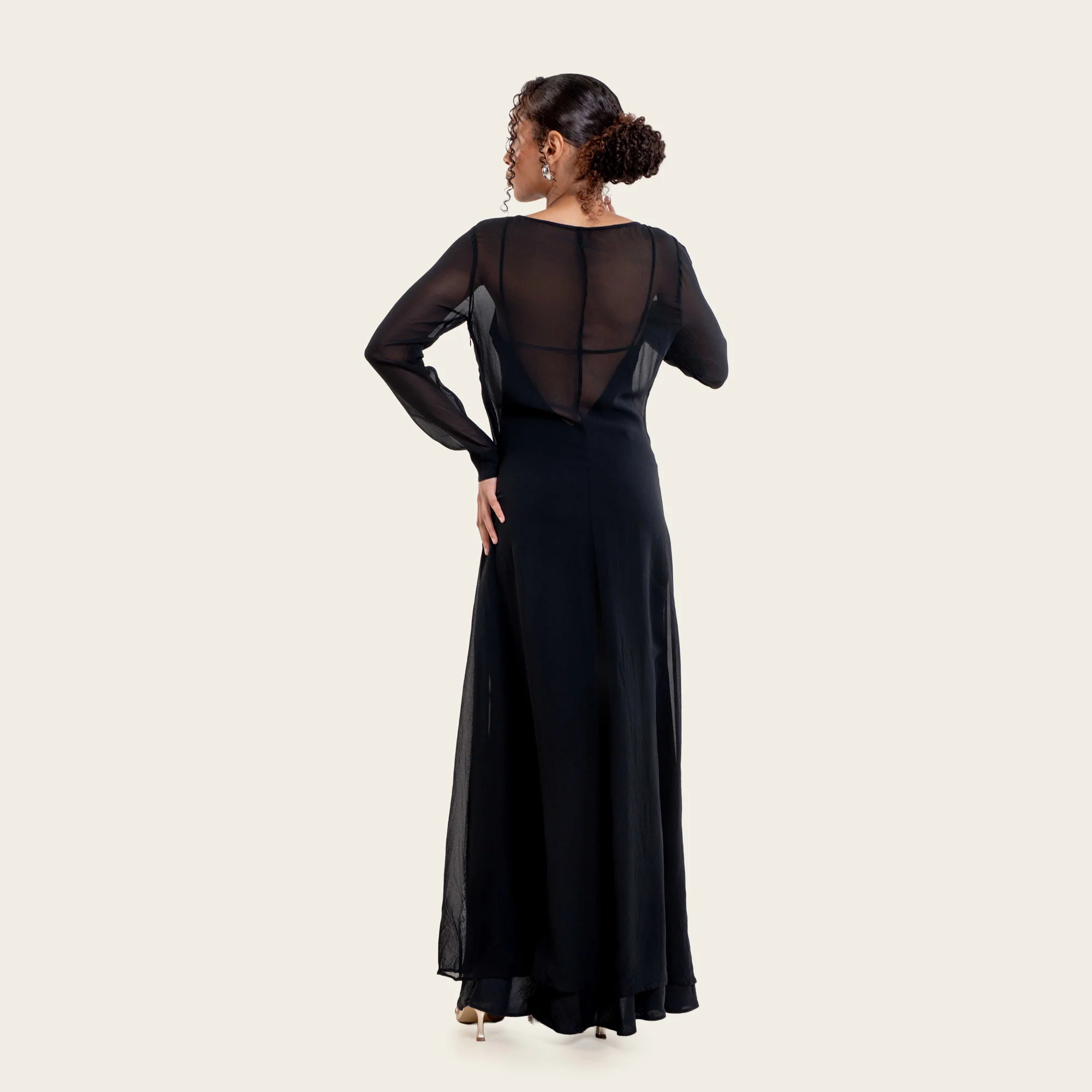 Monroe Silk Maxi Dress Set (2-Piece) - Image 4