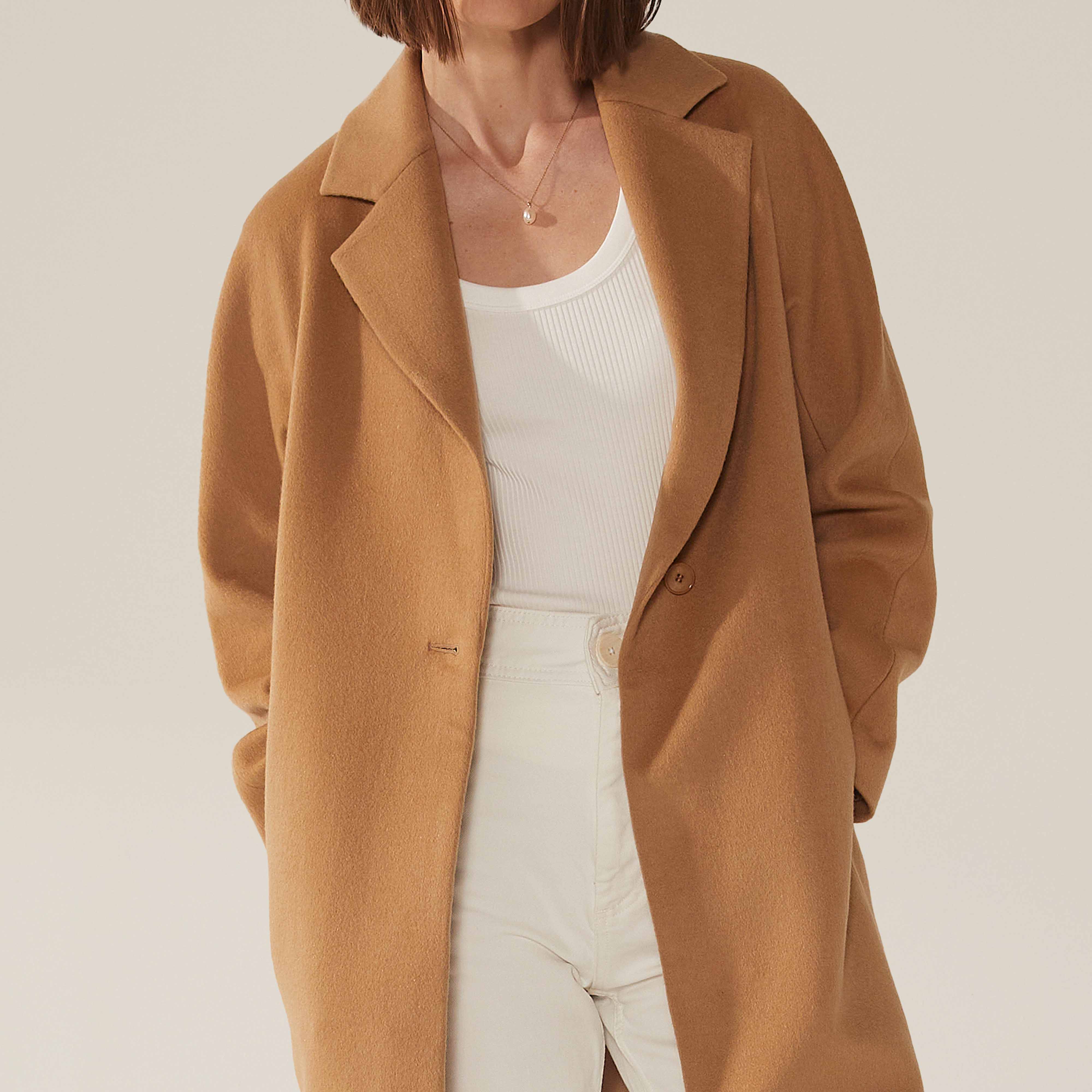 Risa Cashmere-Wool Button Down Coat - Image 6