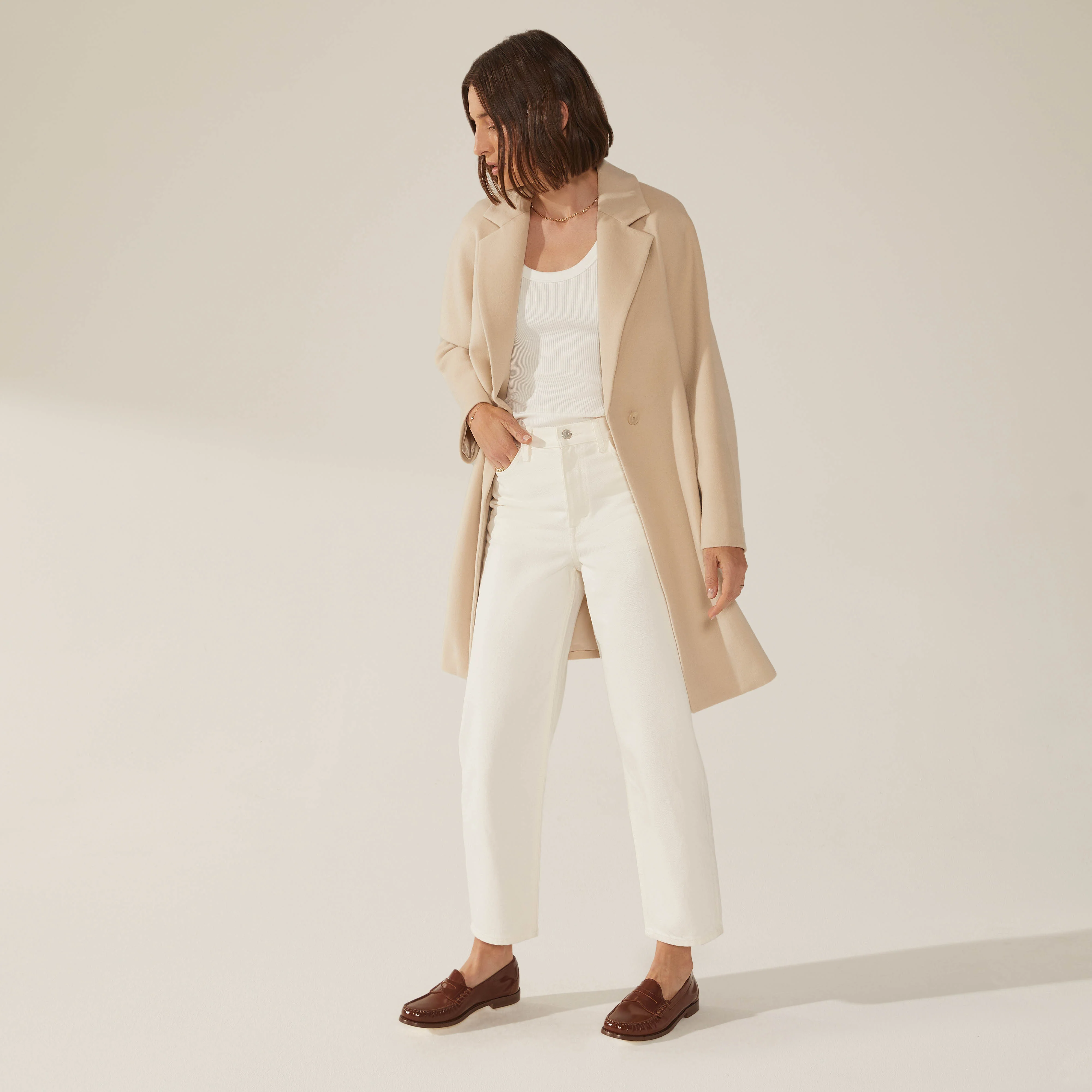Risa Cashmere-Wool Button Down Coat - Image 9