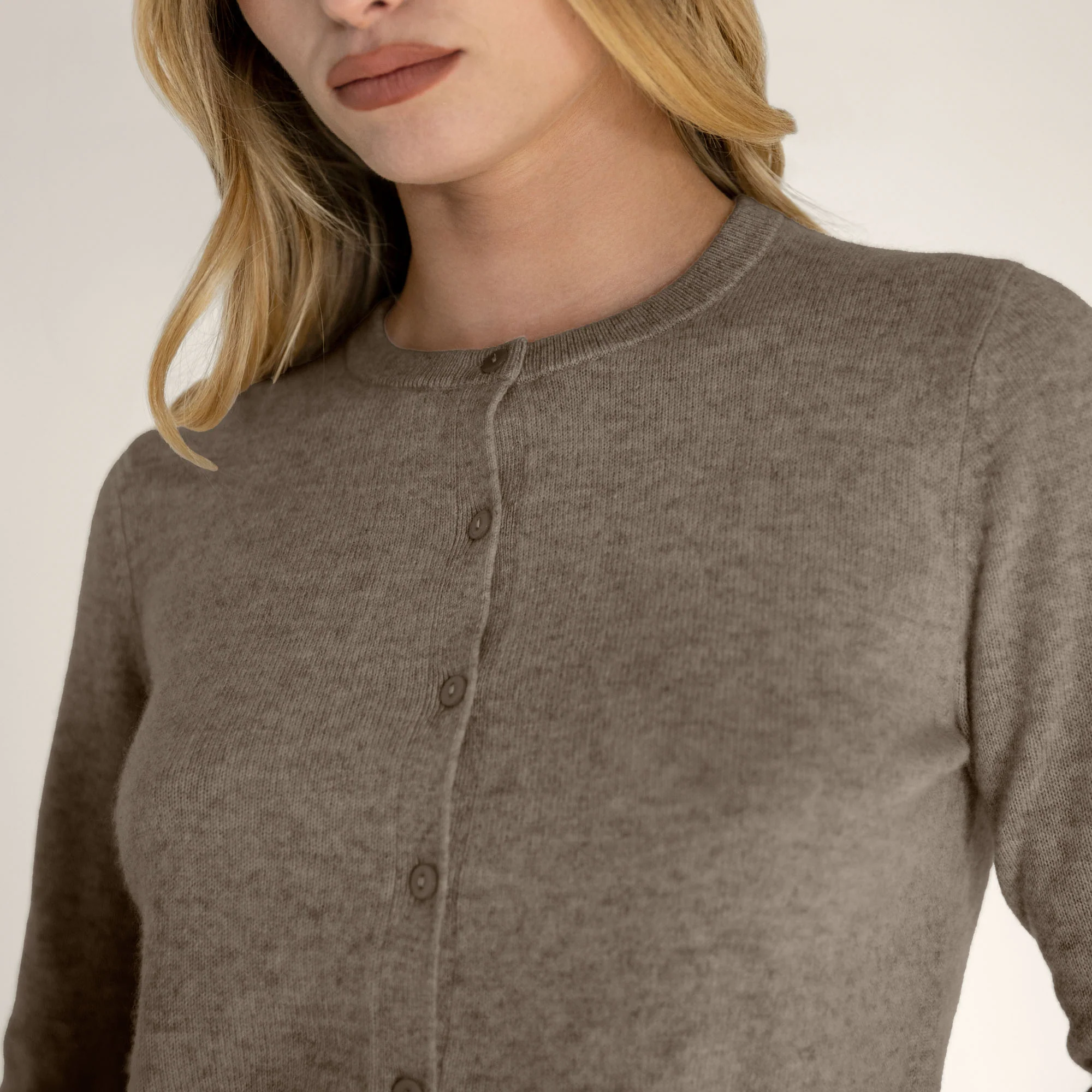 Sadie Cashmere Crew Cardigan - Image 31