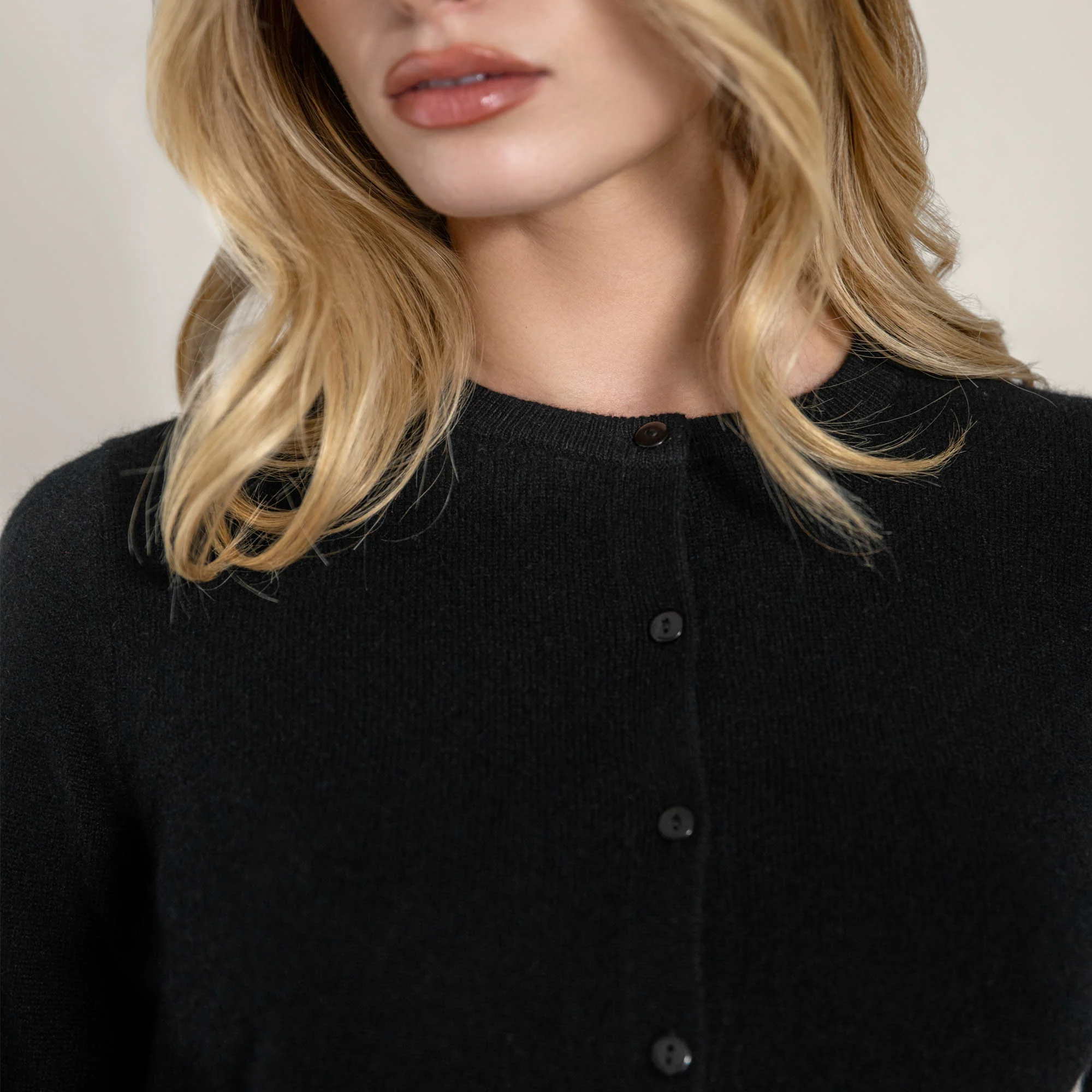 Sadie Cashmere Crew Cardigan - Image 5