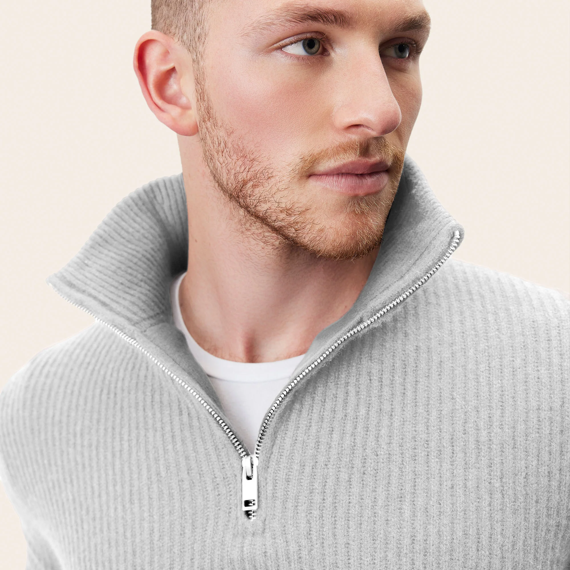 Shane Cashmere Quarter Zip Pullover - Image 8