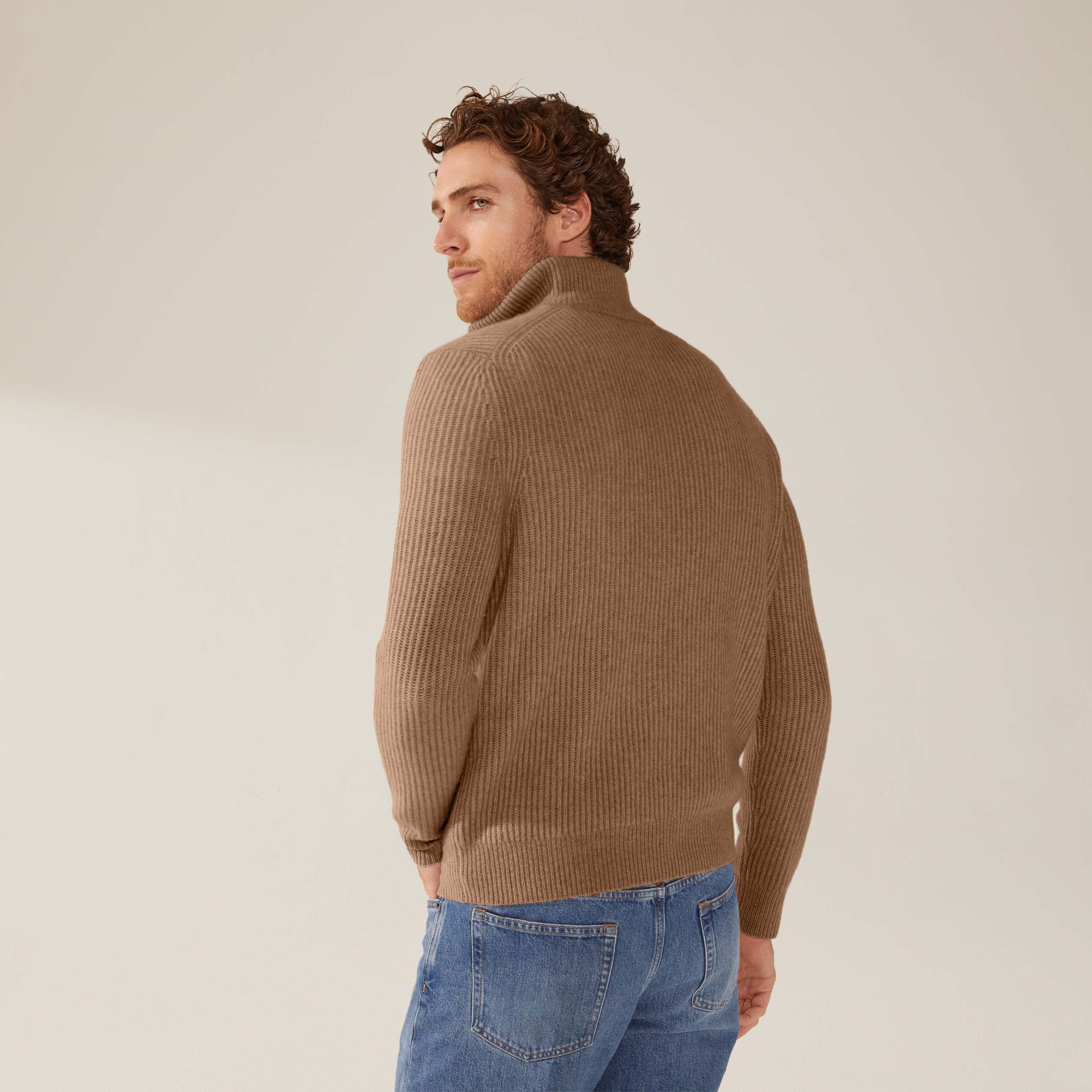Shane Chunky Cashmere Quarter Zip Pullover - Image 15