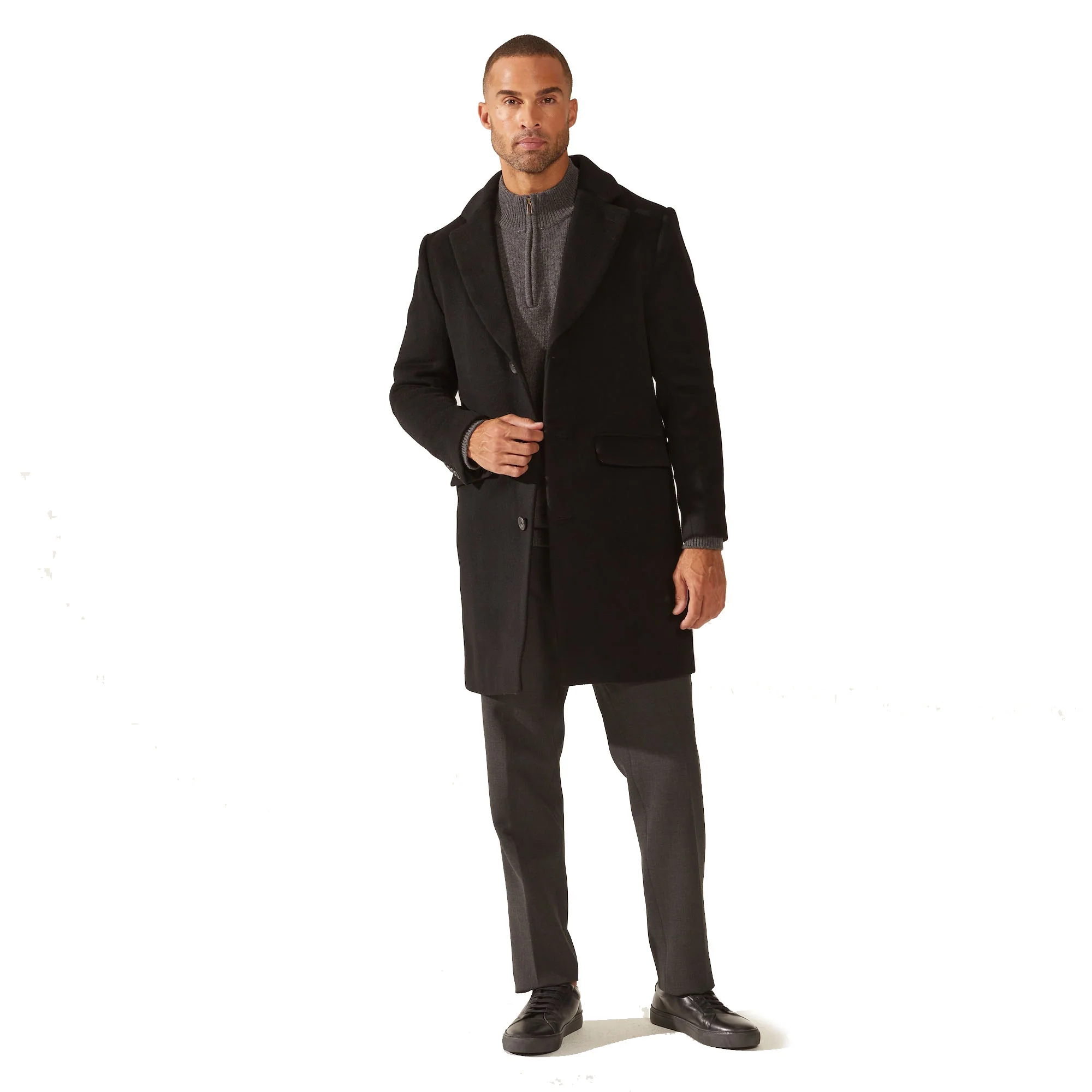 Elias Cashmere-Wool Car Coat - Image 14