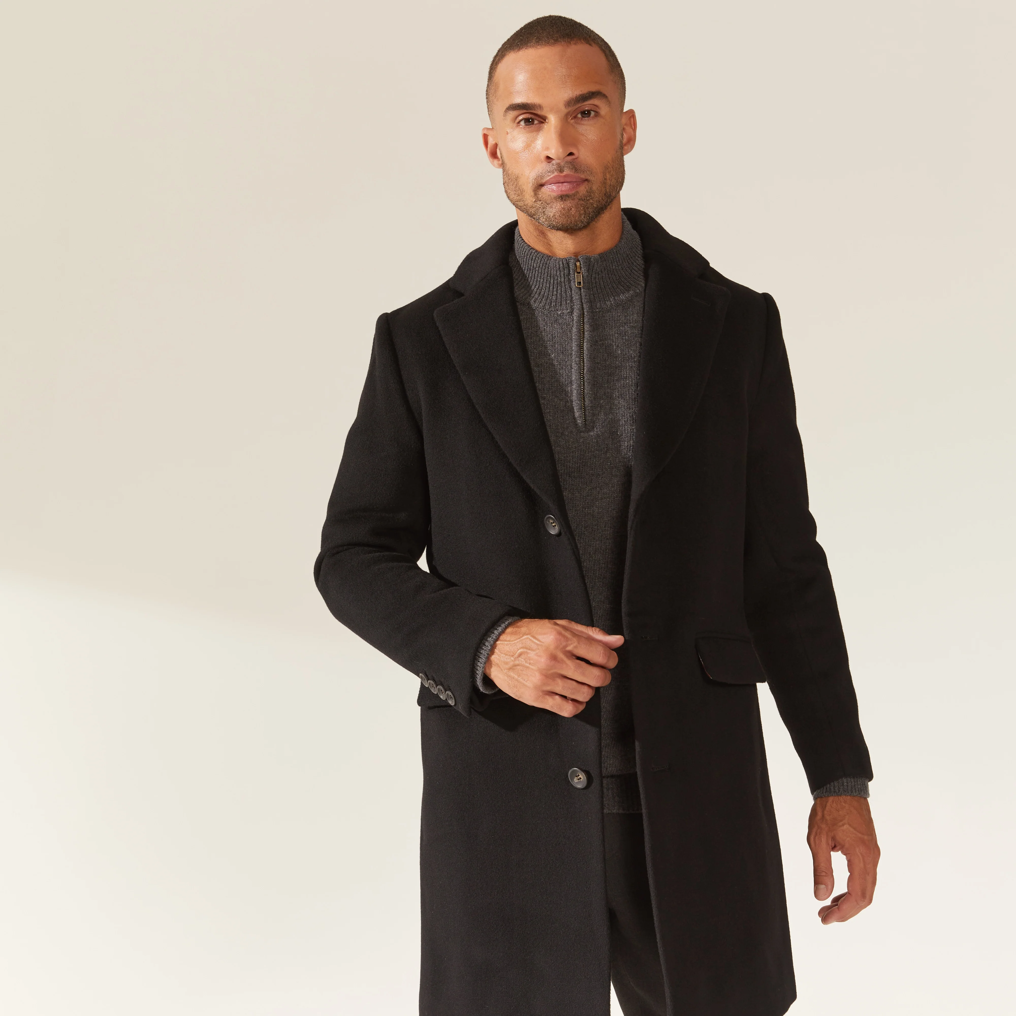 Elias Cashmere-Wool Car Coat - Image 6